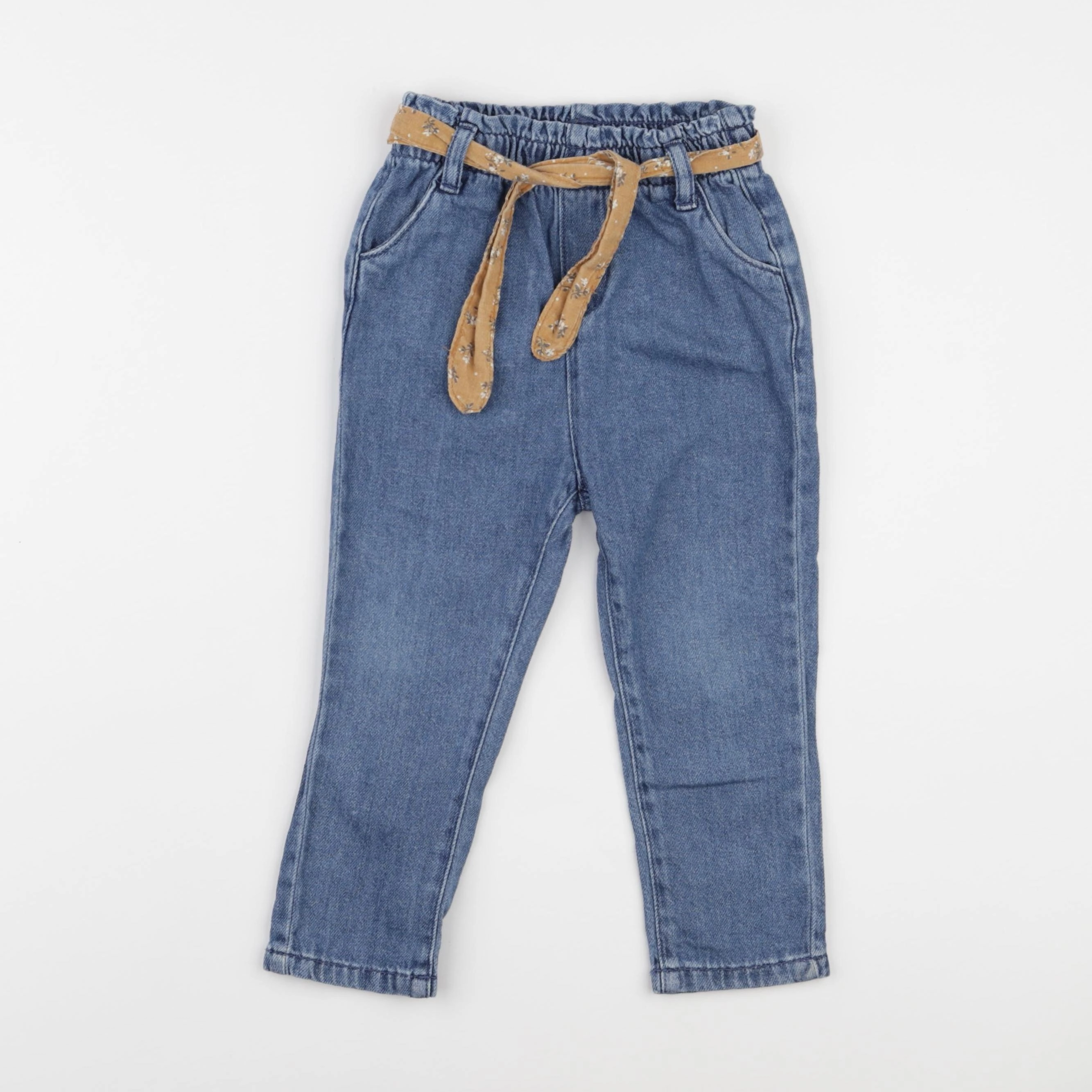 Vertbaudet - jegging bleu - 24 mois