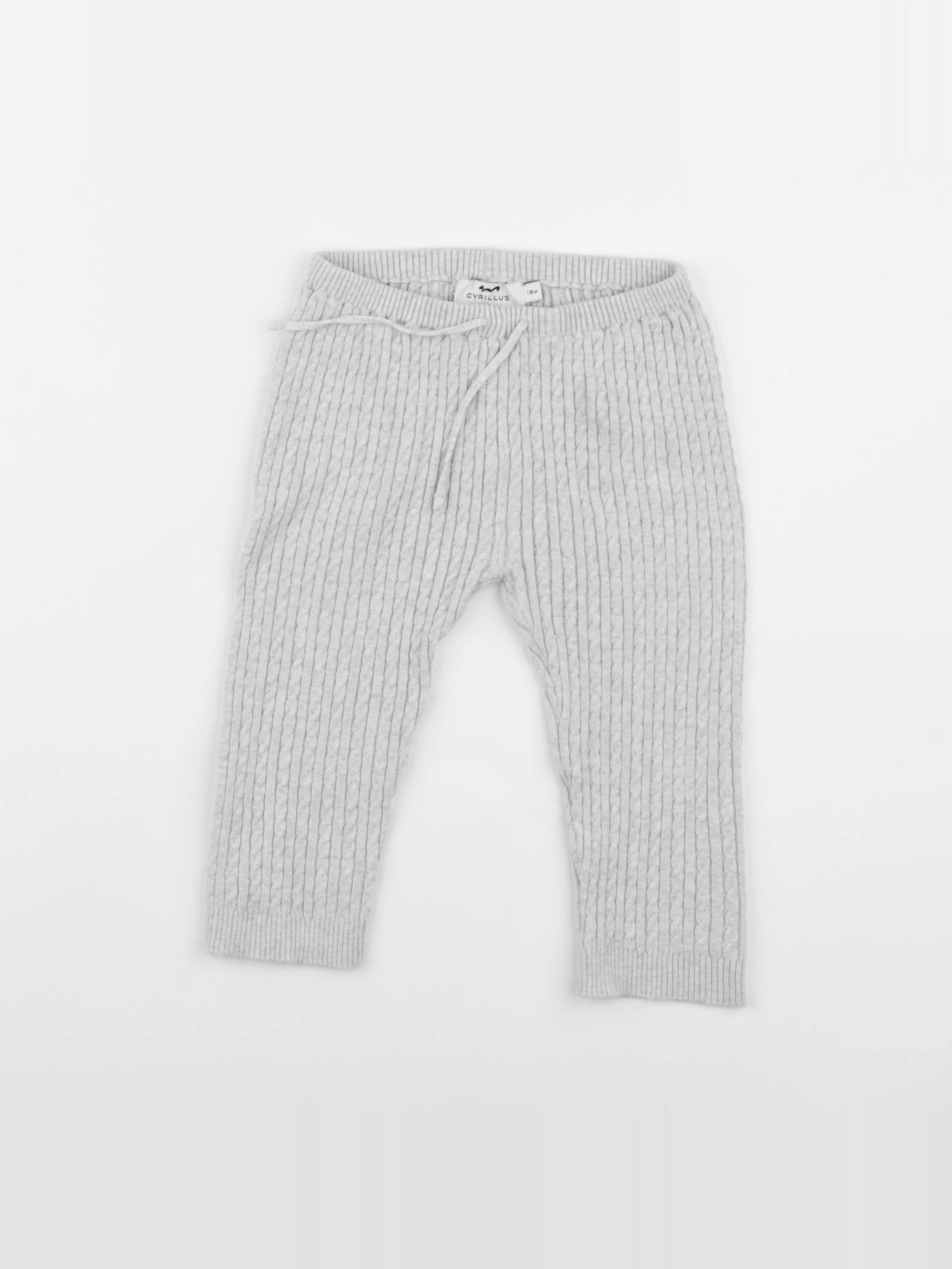 Cyrillus - legging gris - 18 mois