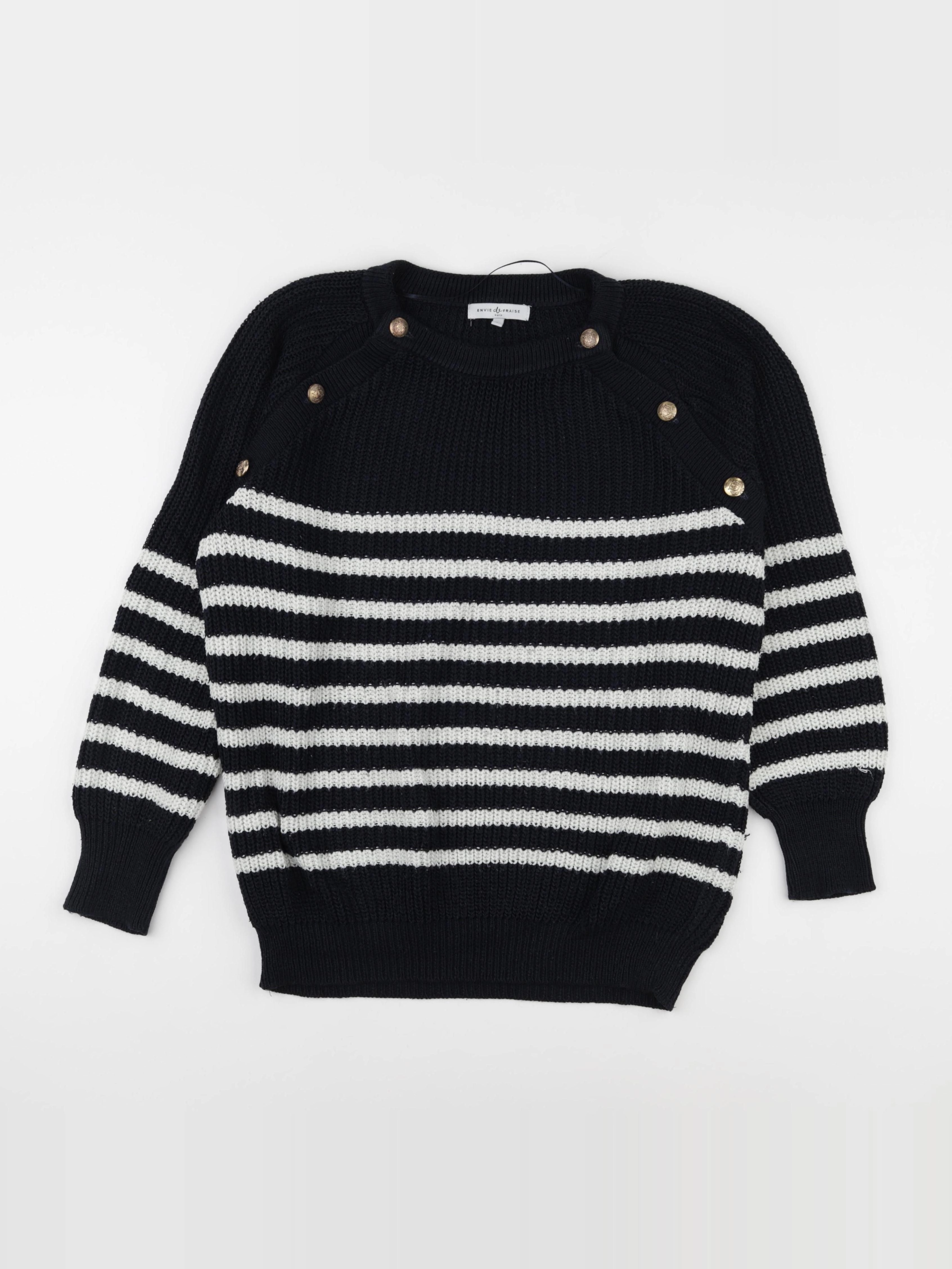 Envie de fraise - pull grossesse bleu - s