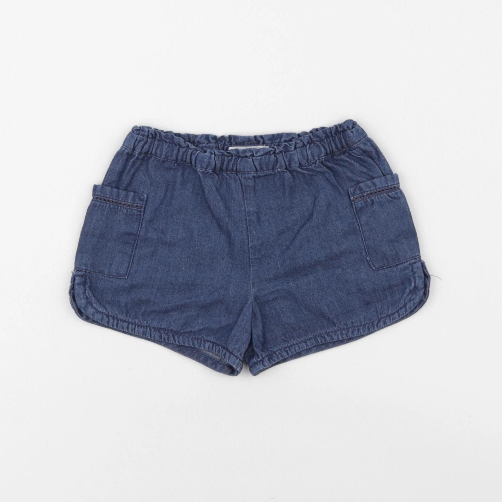 Boutchou - short bleu - 12 mois