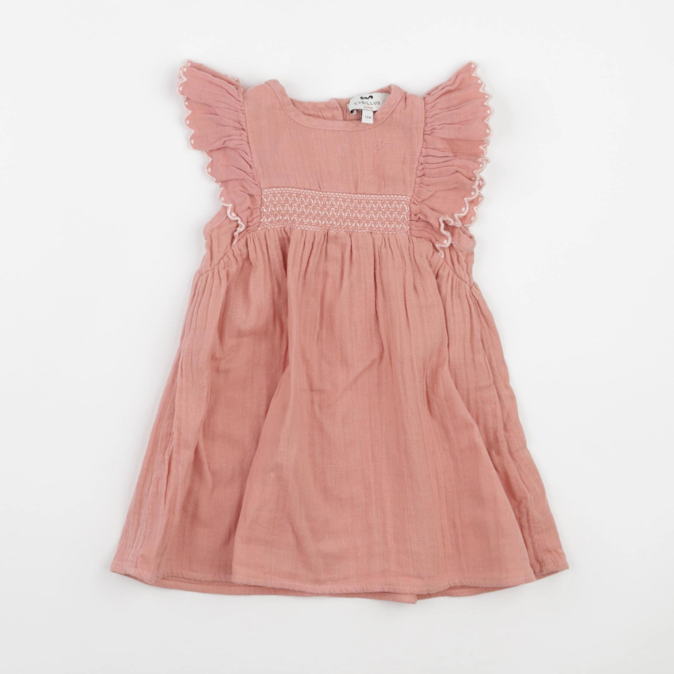 Cyrillus - robe rose - 12 mois