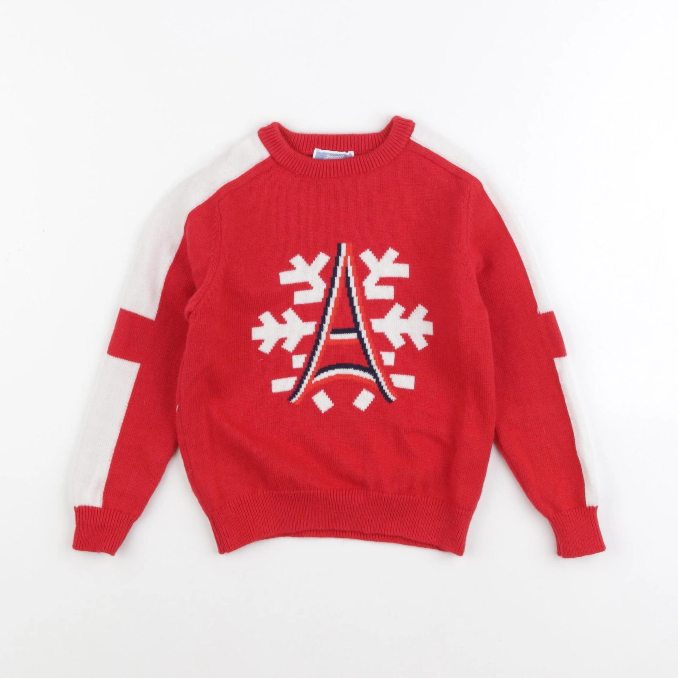 Jacadi - pull rouge - 4 ans