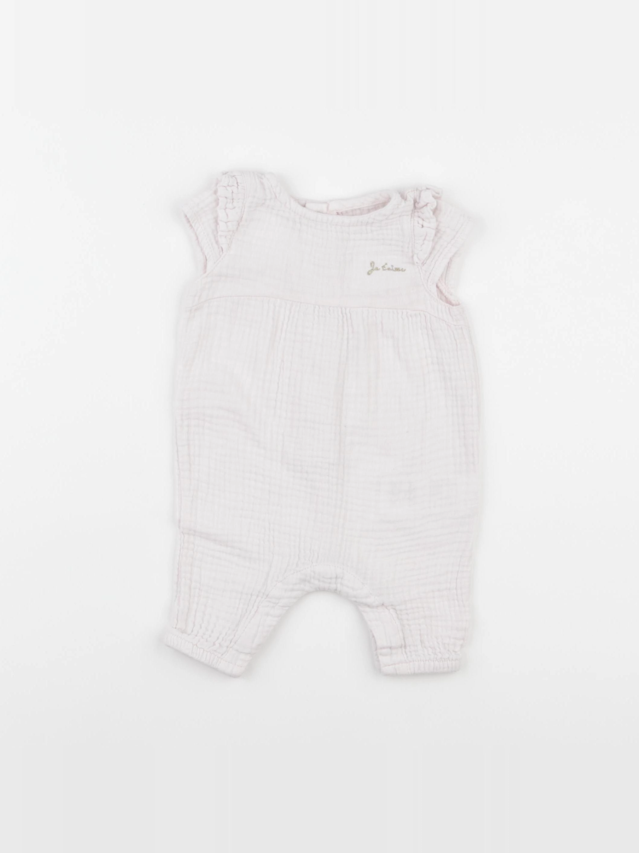 Vertbaudet - combinaison rose - 1 mois