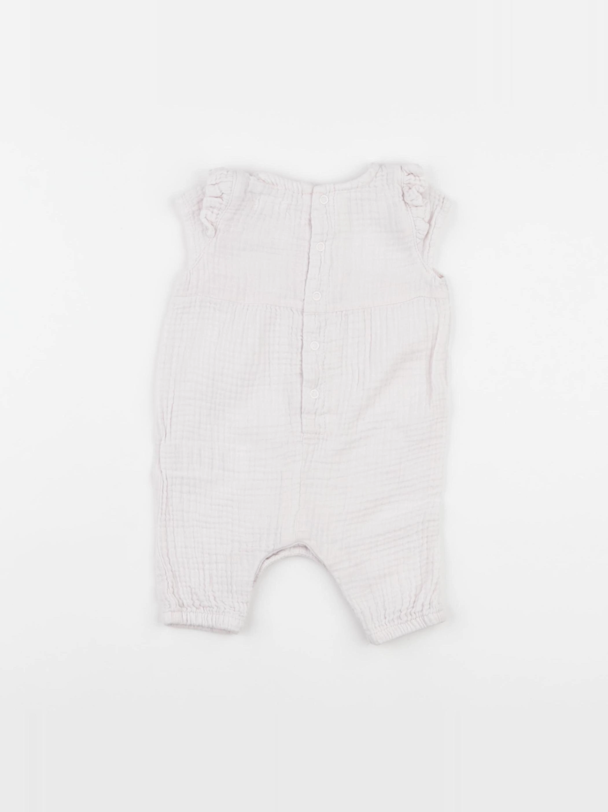 Vertbaudet - combinaison rose - 1 mois