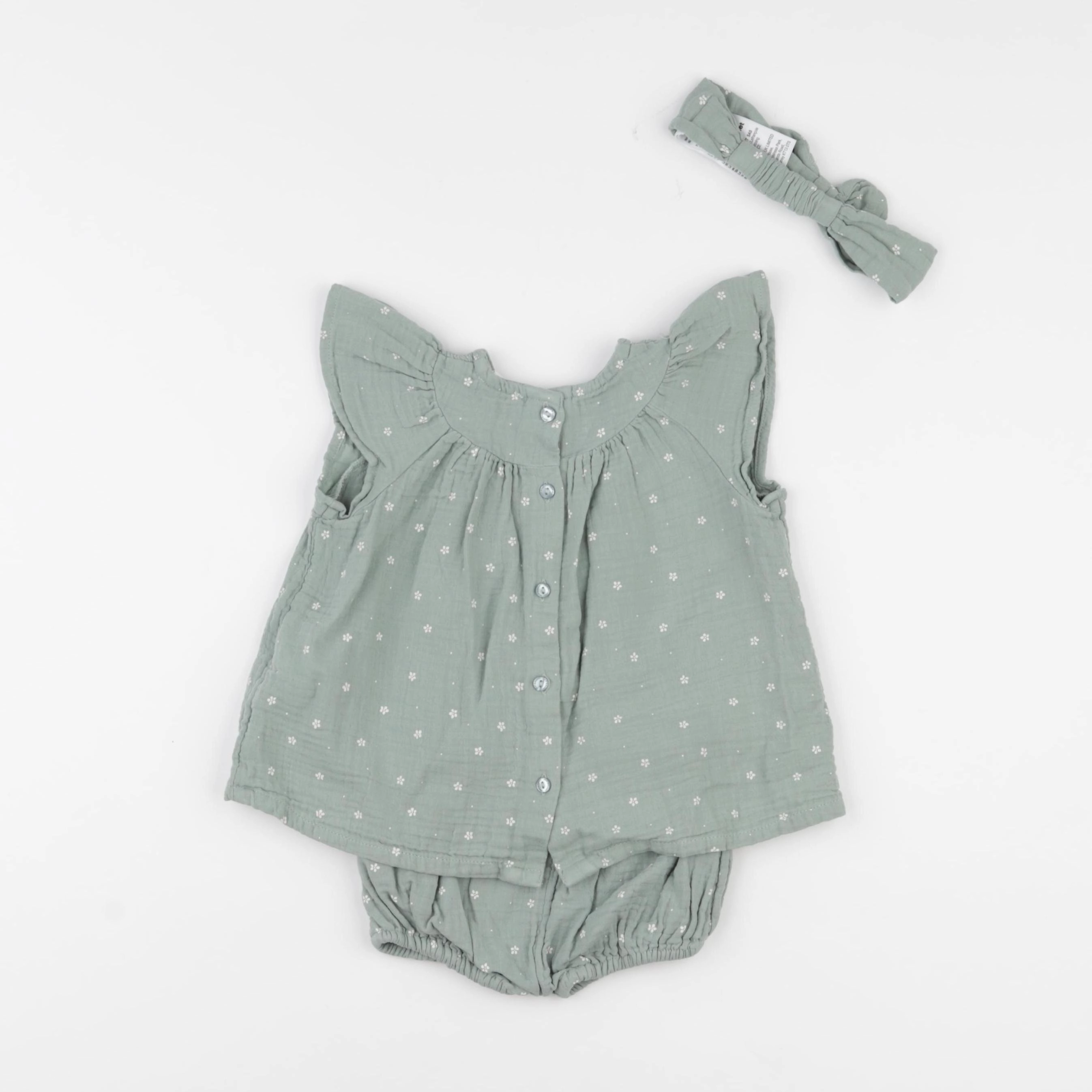 Vertbaudet - ensemble vert - 3 mois