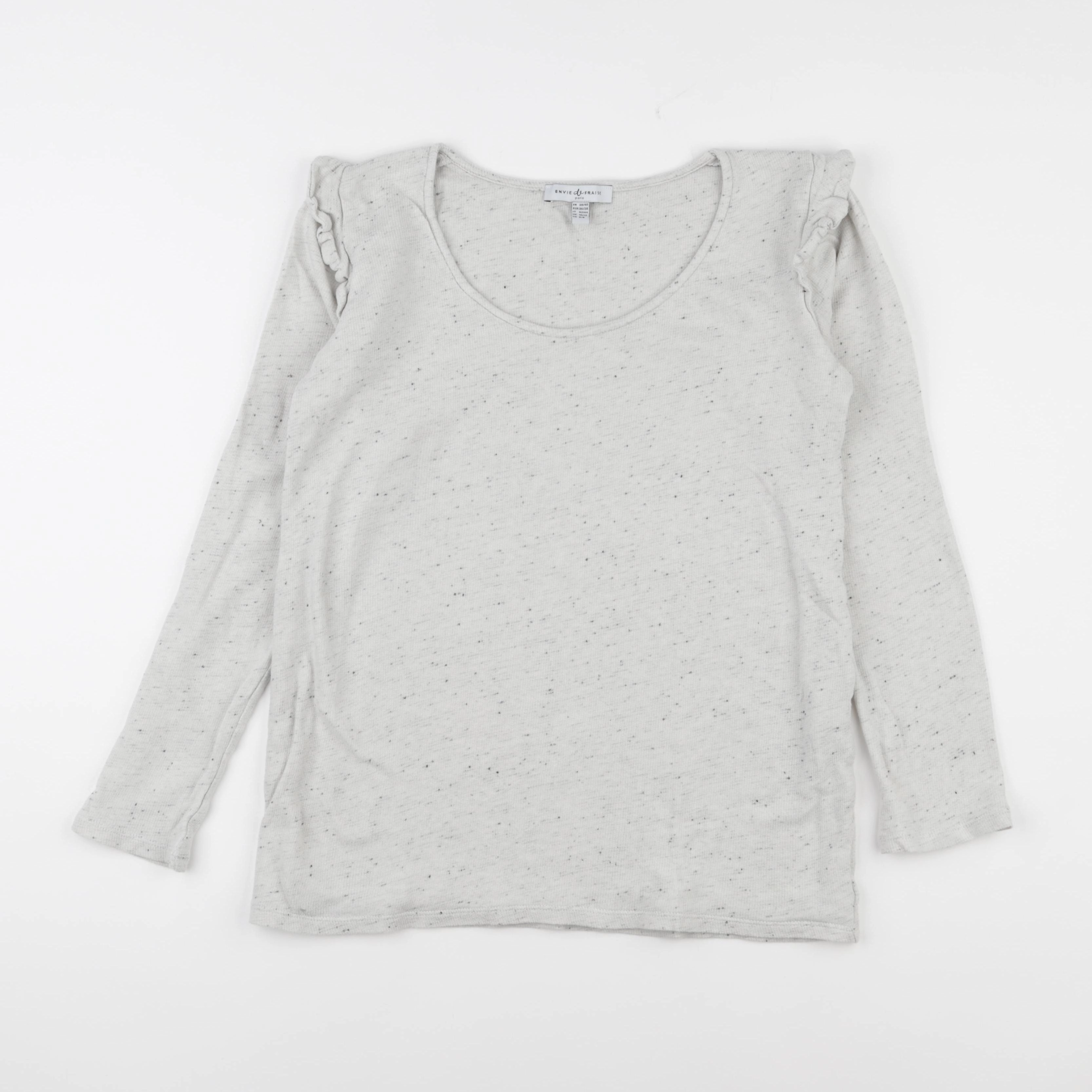 Envie de fraise - tee-shirt grossesse gris - 38 à 40