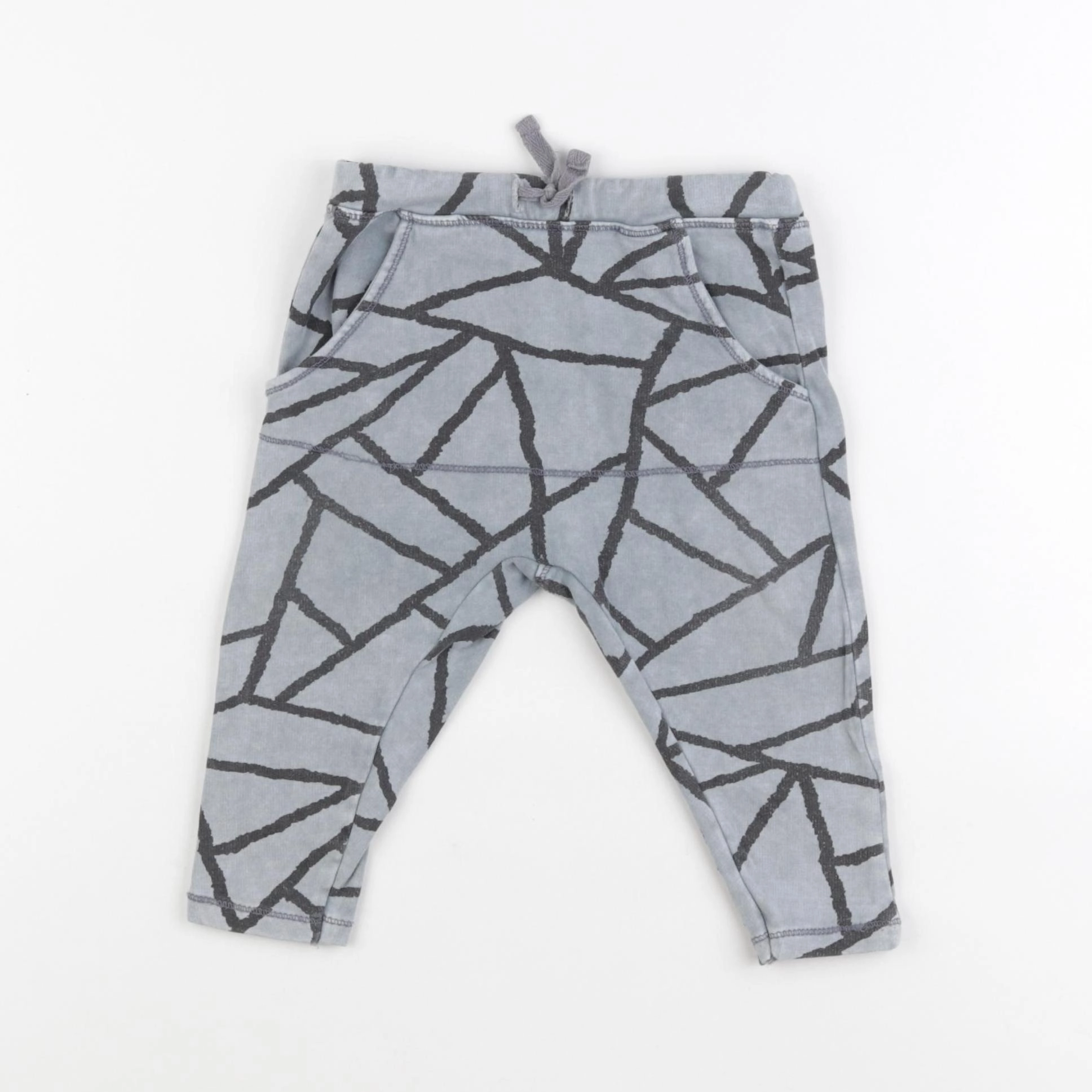 Zara - sarouel bleu - 9/12 mois