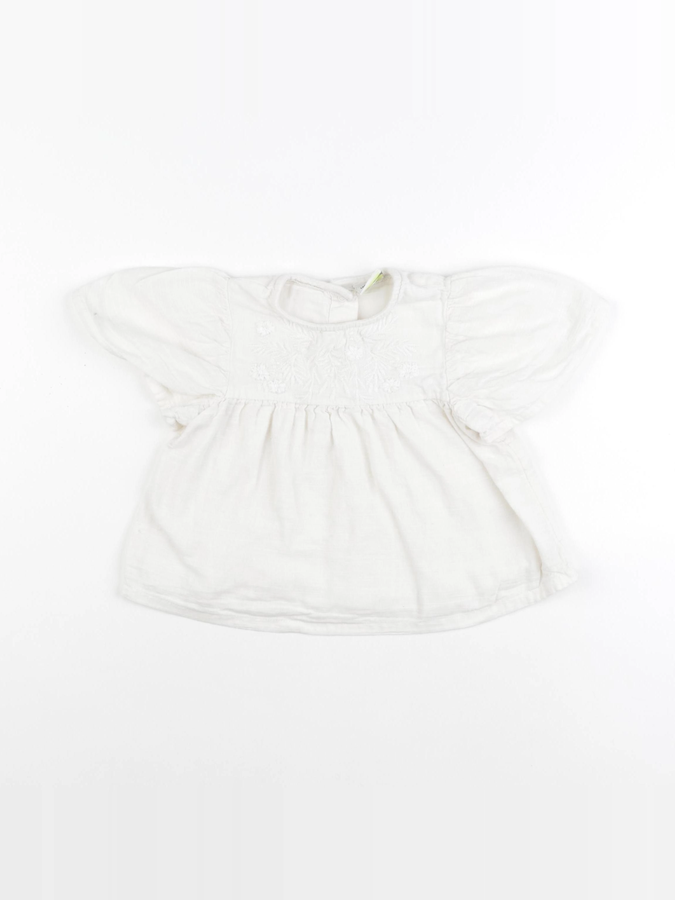 Tape à l'oeil - blouse blanc - 24 mois