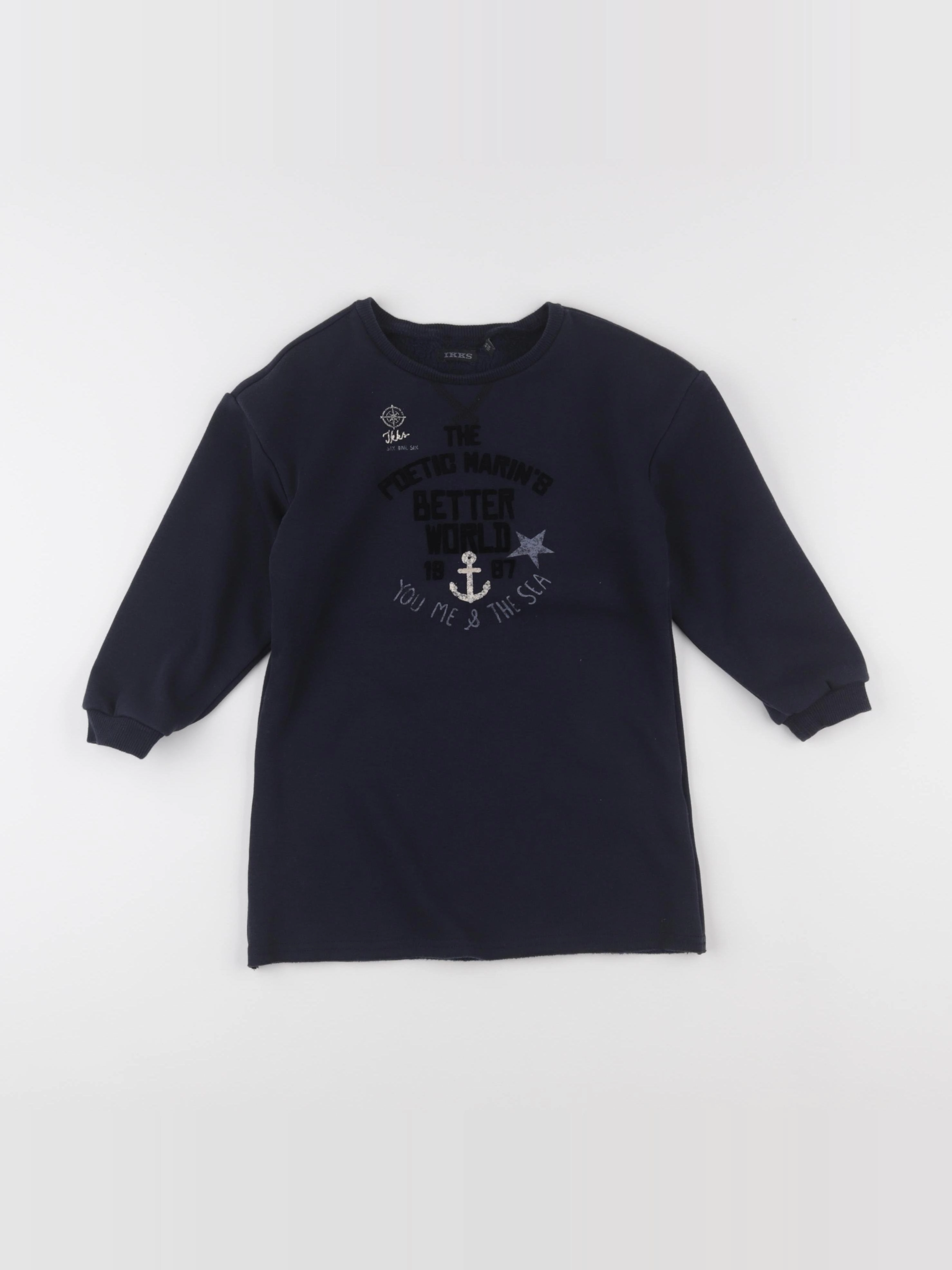 IKKS - robe bleu - 4 ans