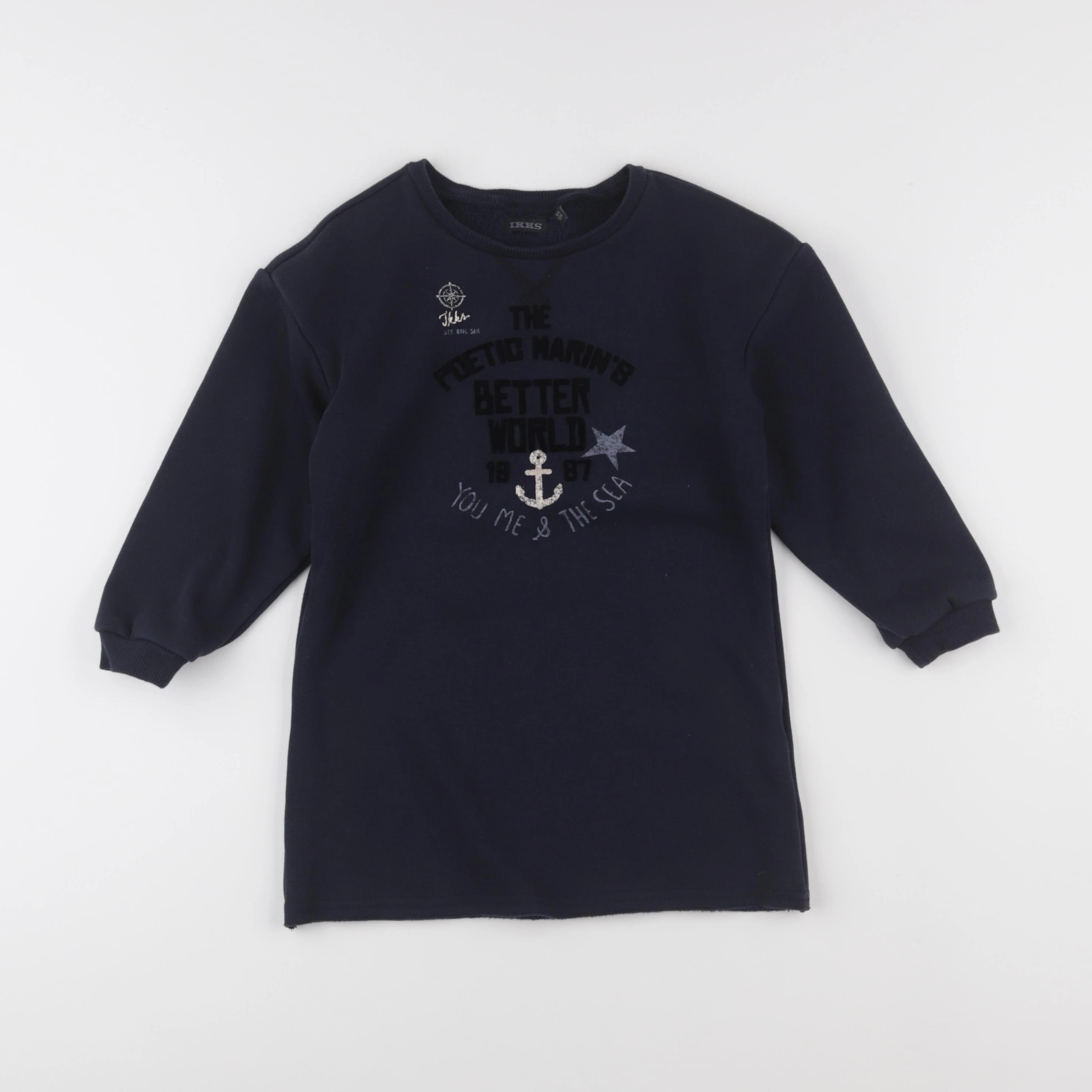 IKKS - robe bleu - 4 ans