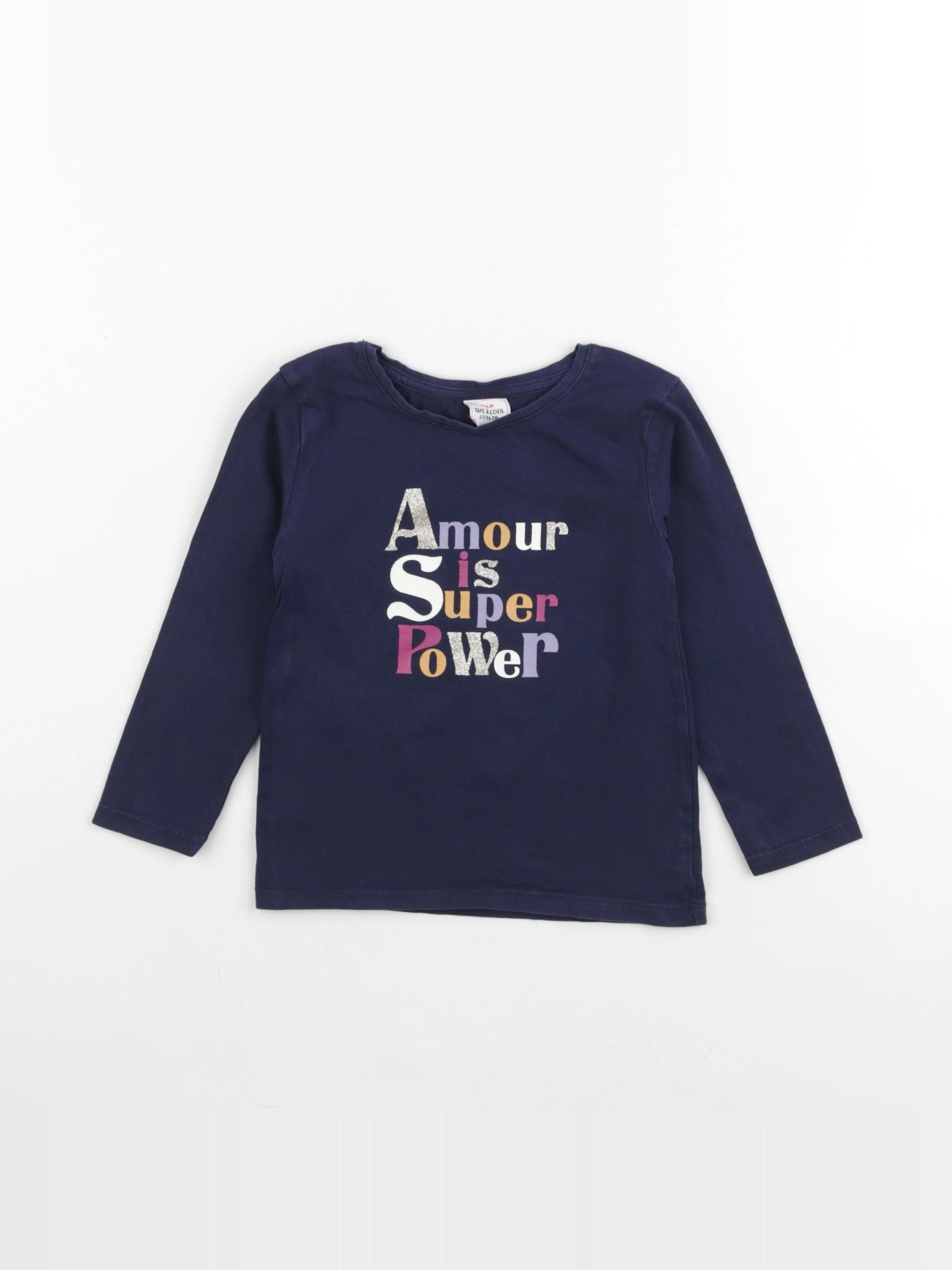 Tape à l'oeil - tee-shirt bleu - 3 ans