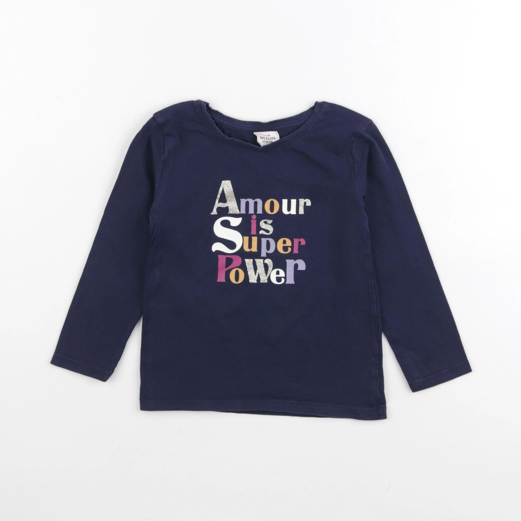 Tape à l'oeil - tee-shirt bleu - 3 ans