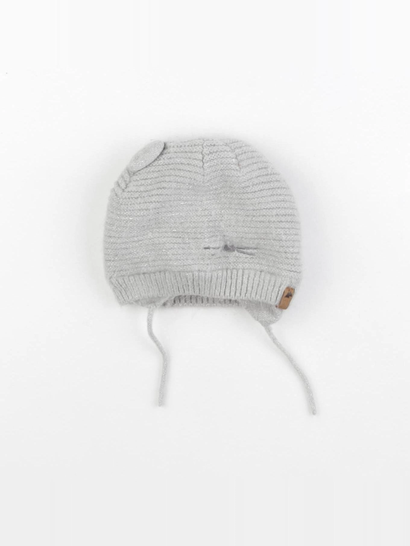 Tape à l'oeil - bonnet gris, argent - 12/24 mois