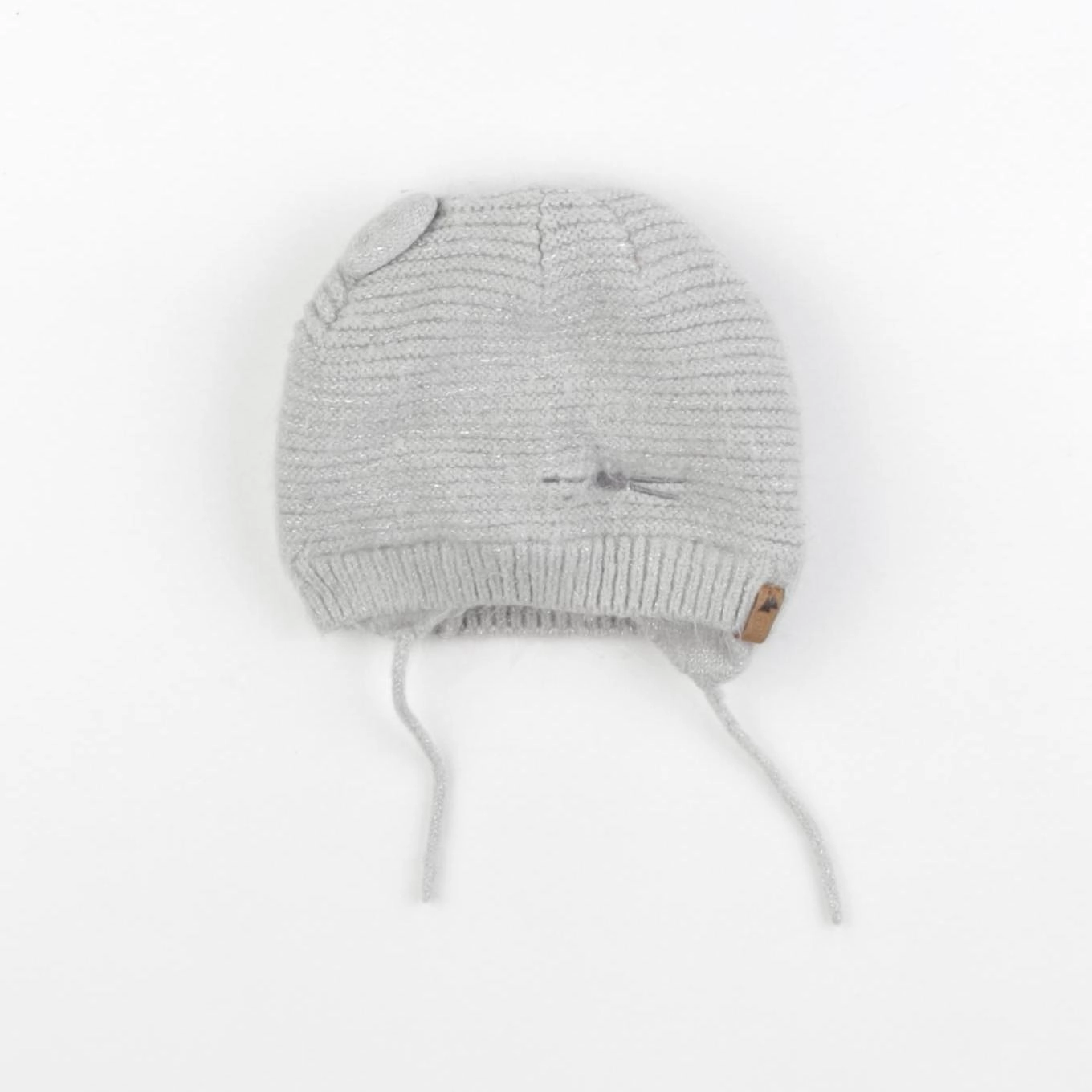 Tape à l'oeil - bonnet gris, argent - 12/24 mois