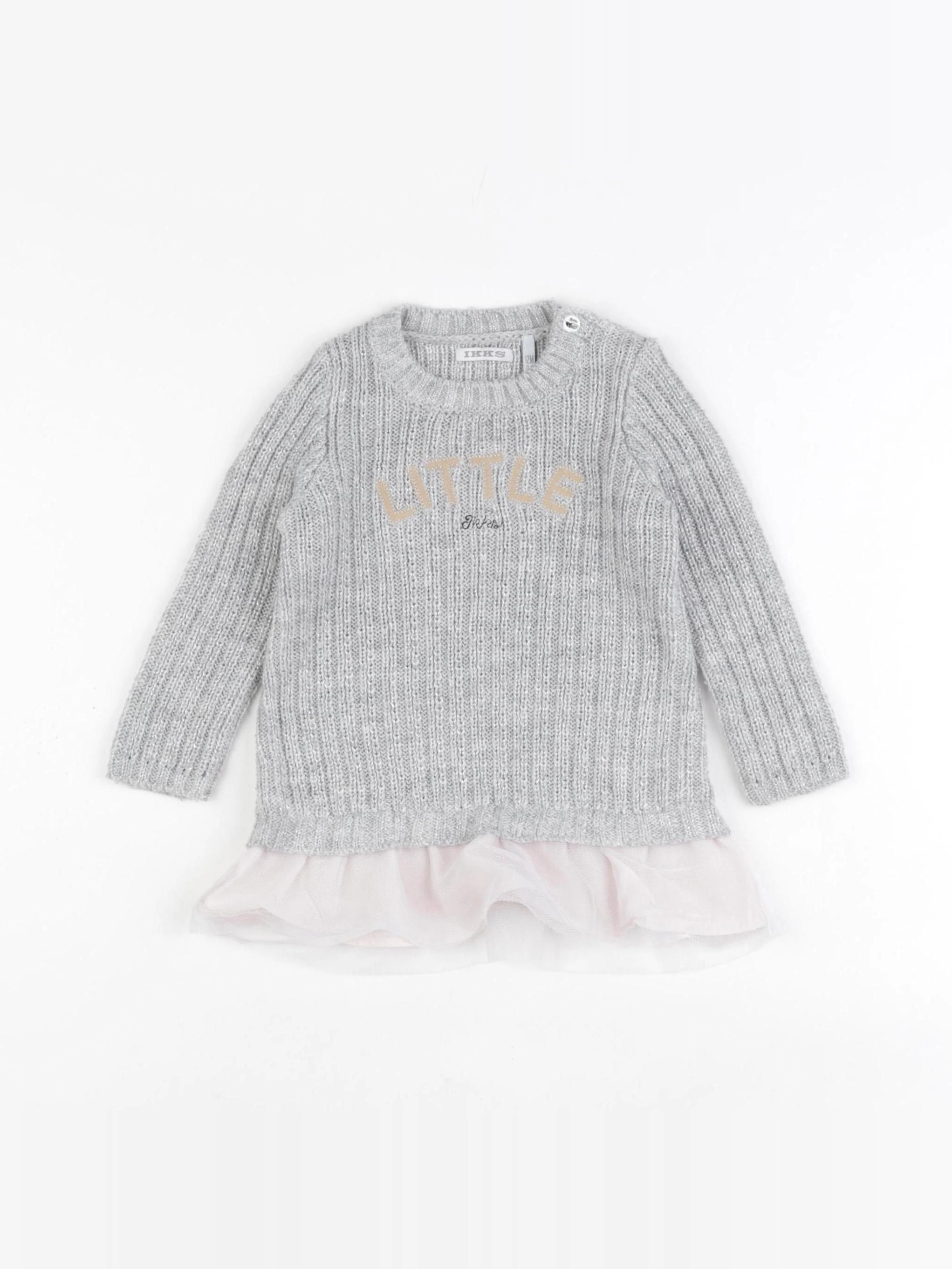 IKKS - robe argent - 12 mois