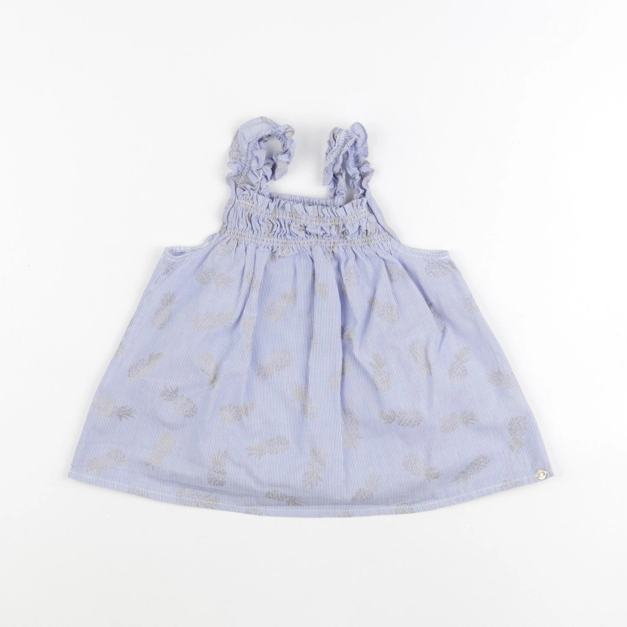IKKS - blouse blanc, bleu - 5 ans