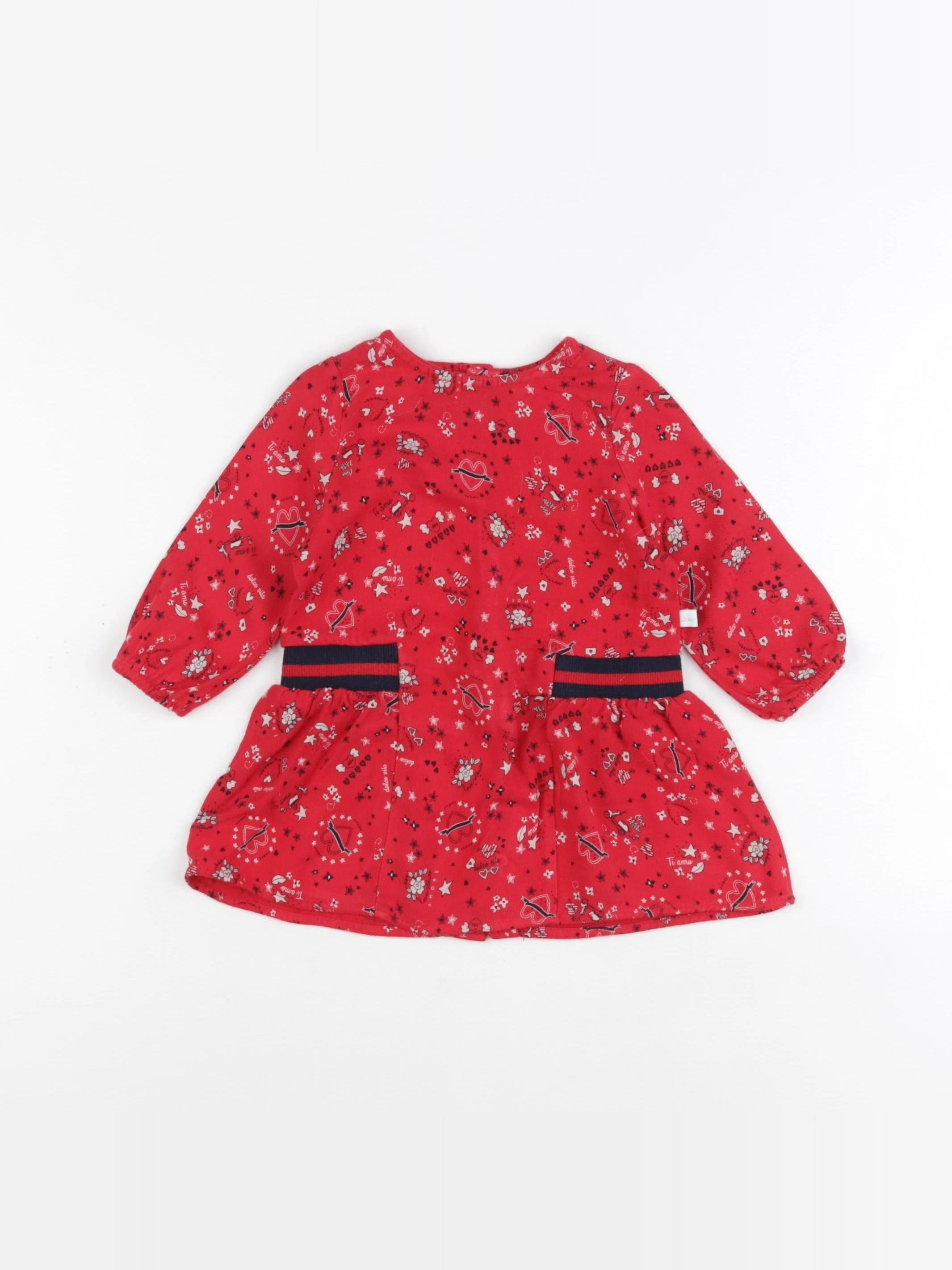 IKKS - robe rouge - 6 mois