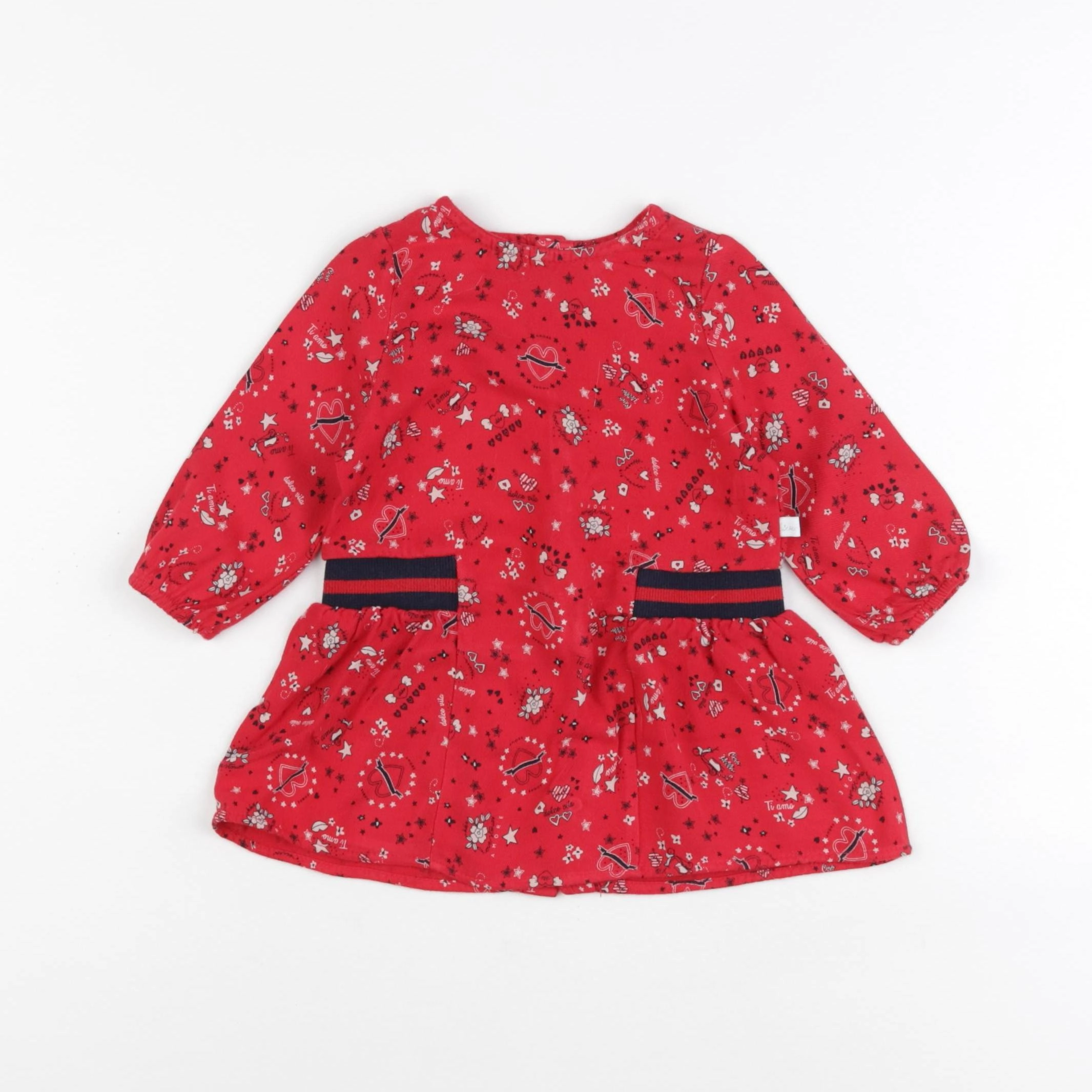 IKKS - robe rouge - 6 mois