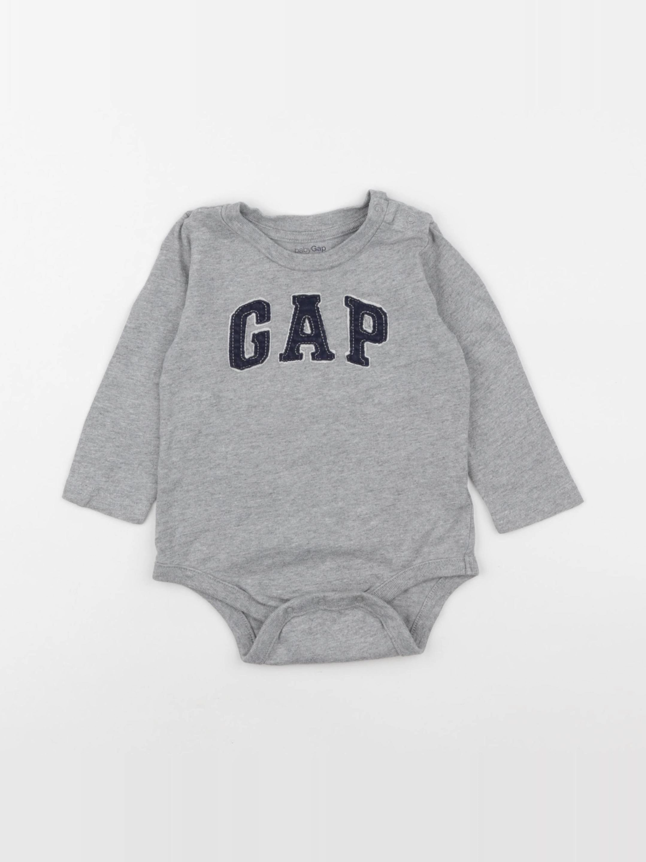 GAP - tee-shirt gris - 6/12 mois