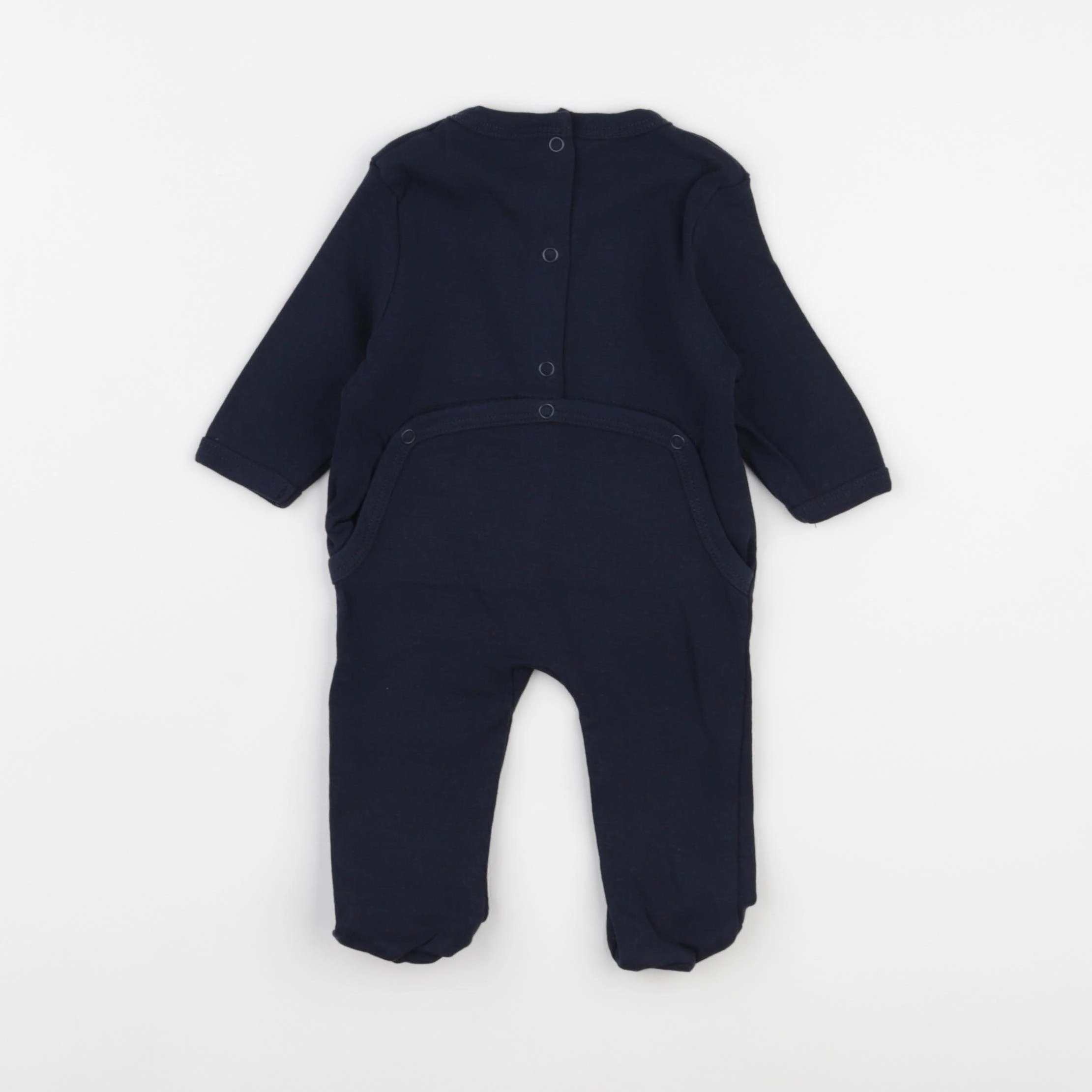 Vertbaudet - pyjama coton bleu - 1 mois