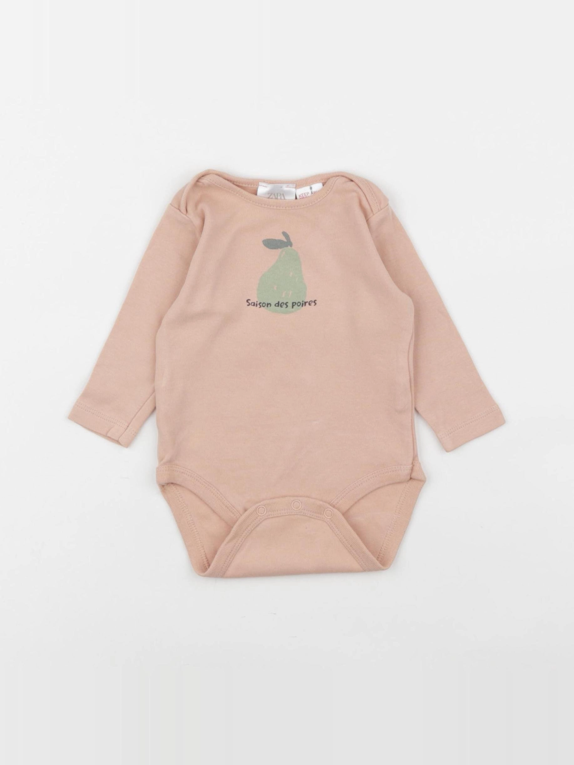 Zara - body rose - 3/6 mois