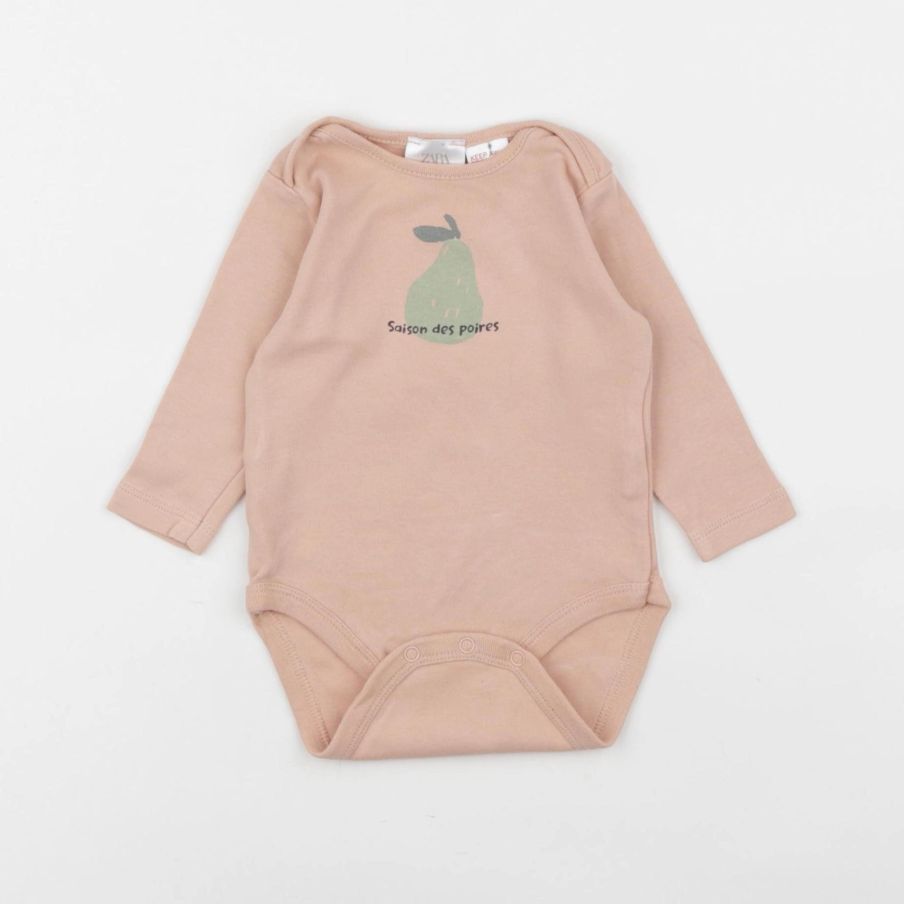 Zara - body rose - 3/6 mois