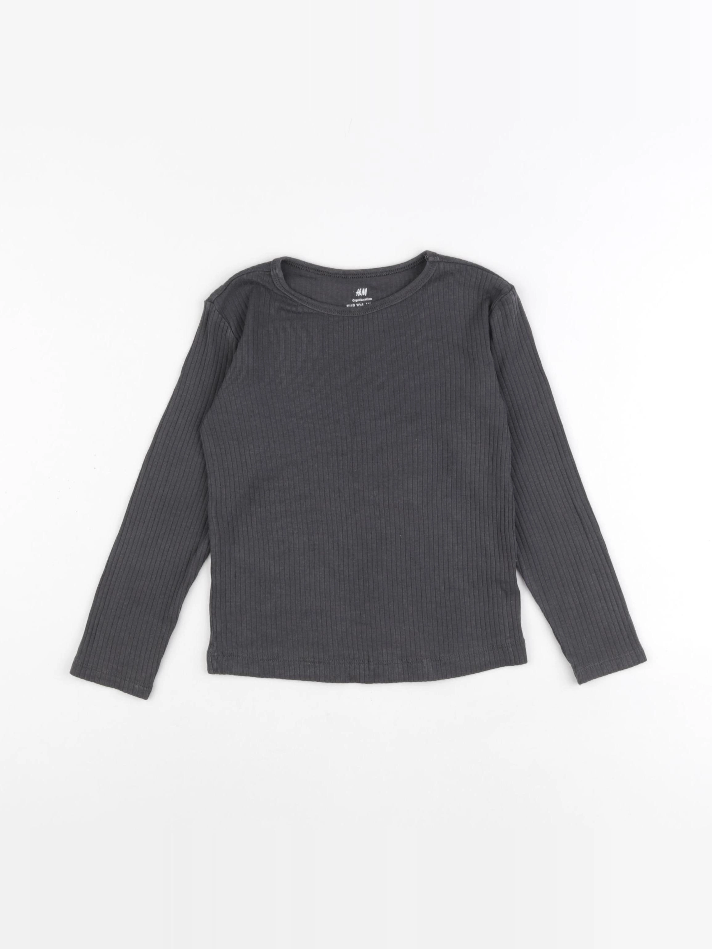 H&M - tee-shirt gris - 3/4 ans