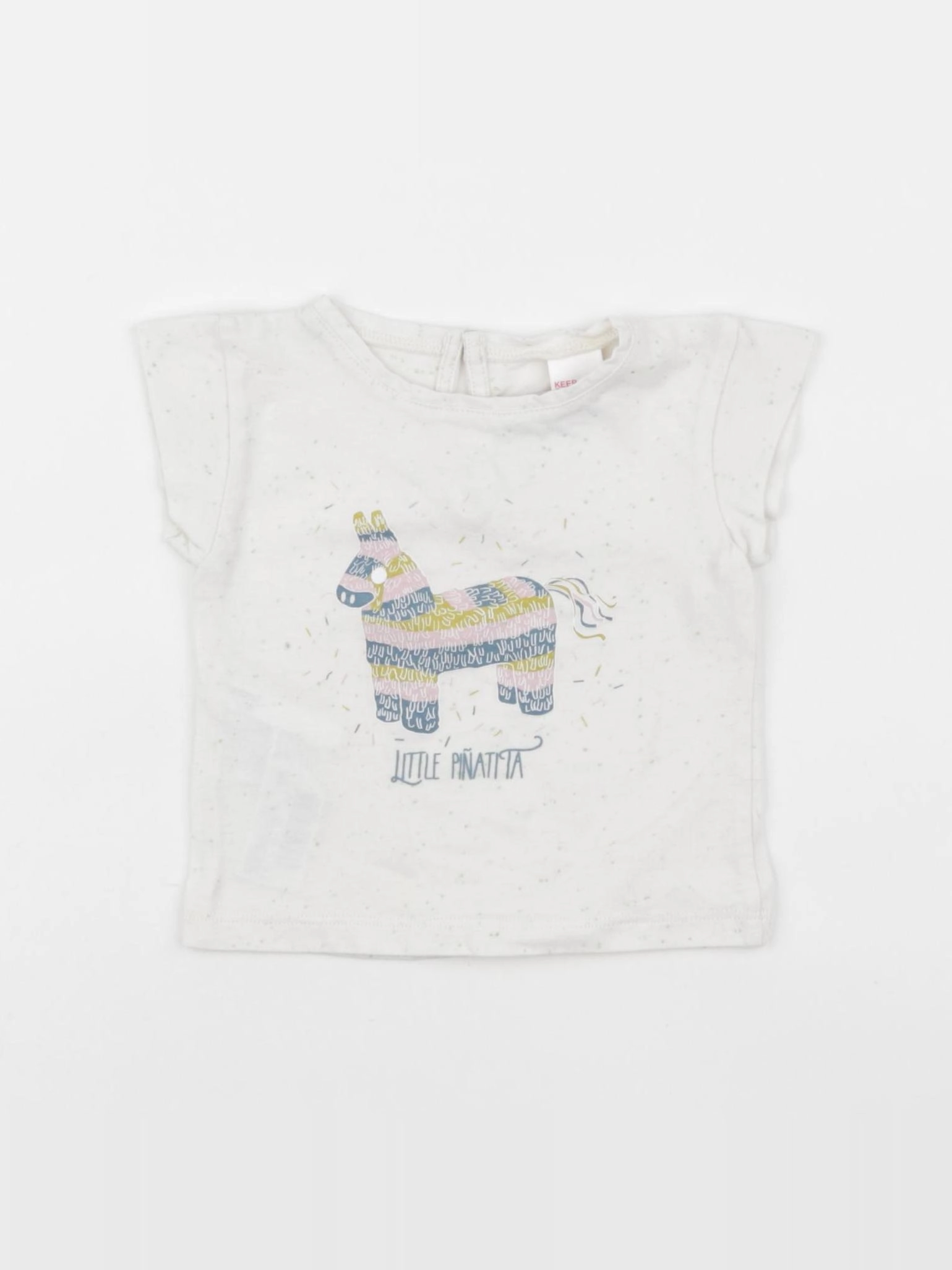 Mango - tee-shirt beige - 3/6 mois