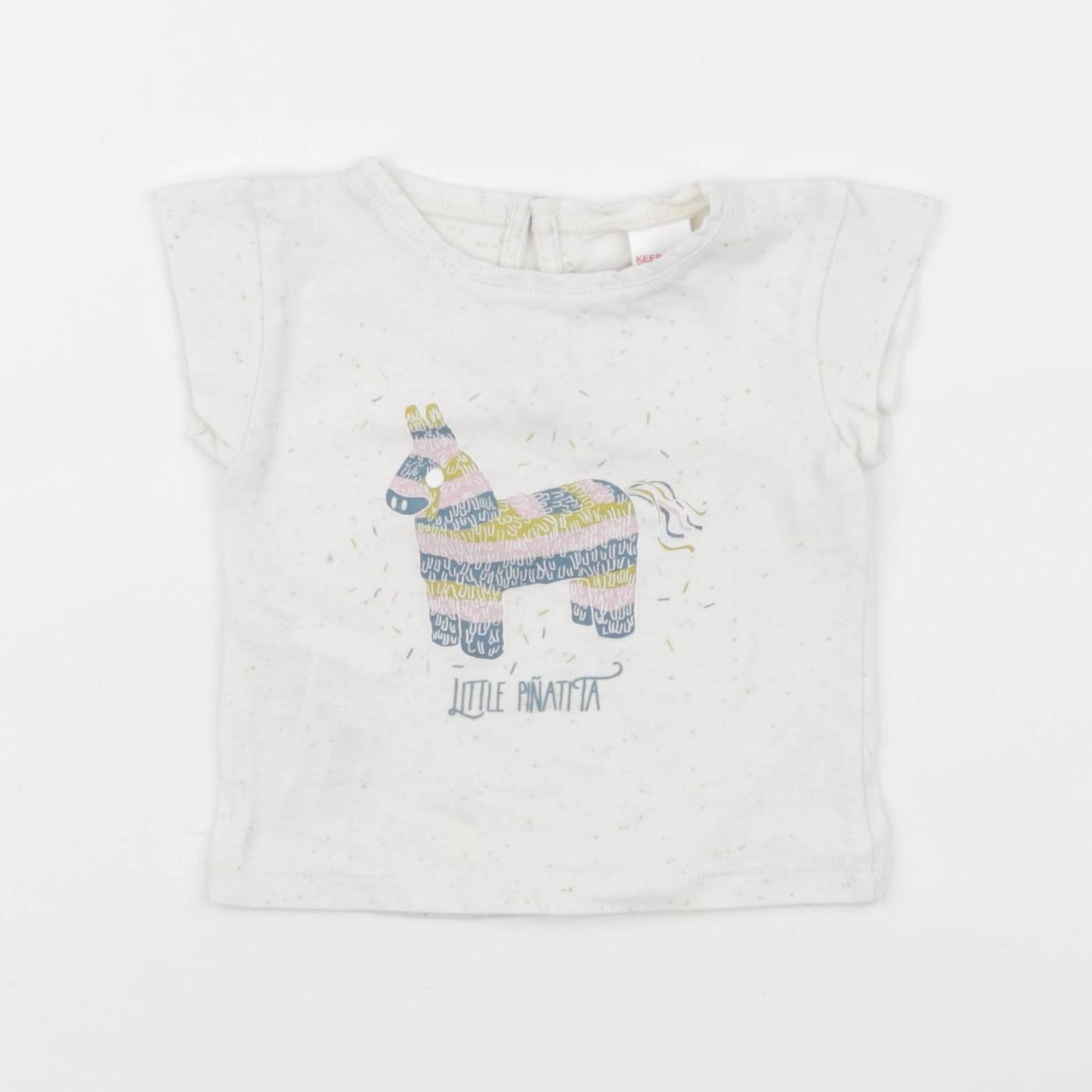 Mango - tee-shirt beige - 3/6 mois