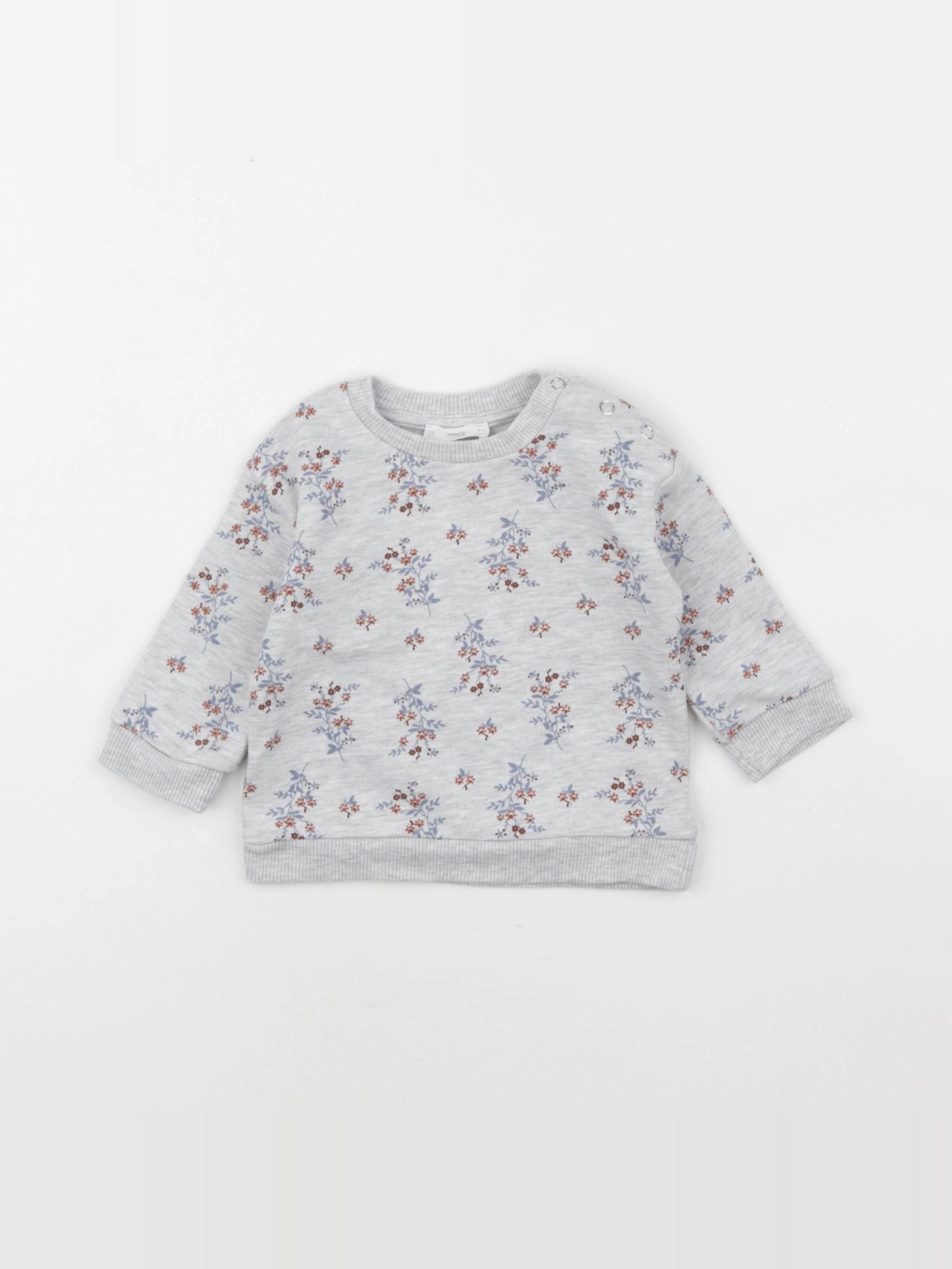 Mango - sweat gris - 3/6 mois