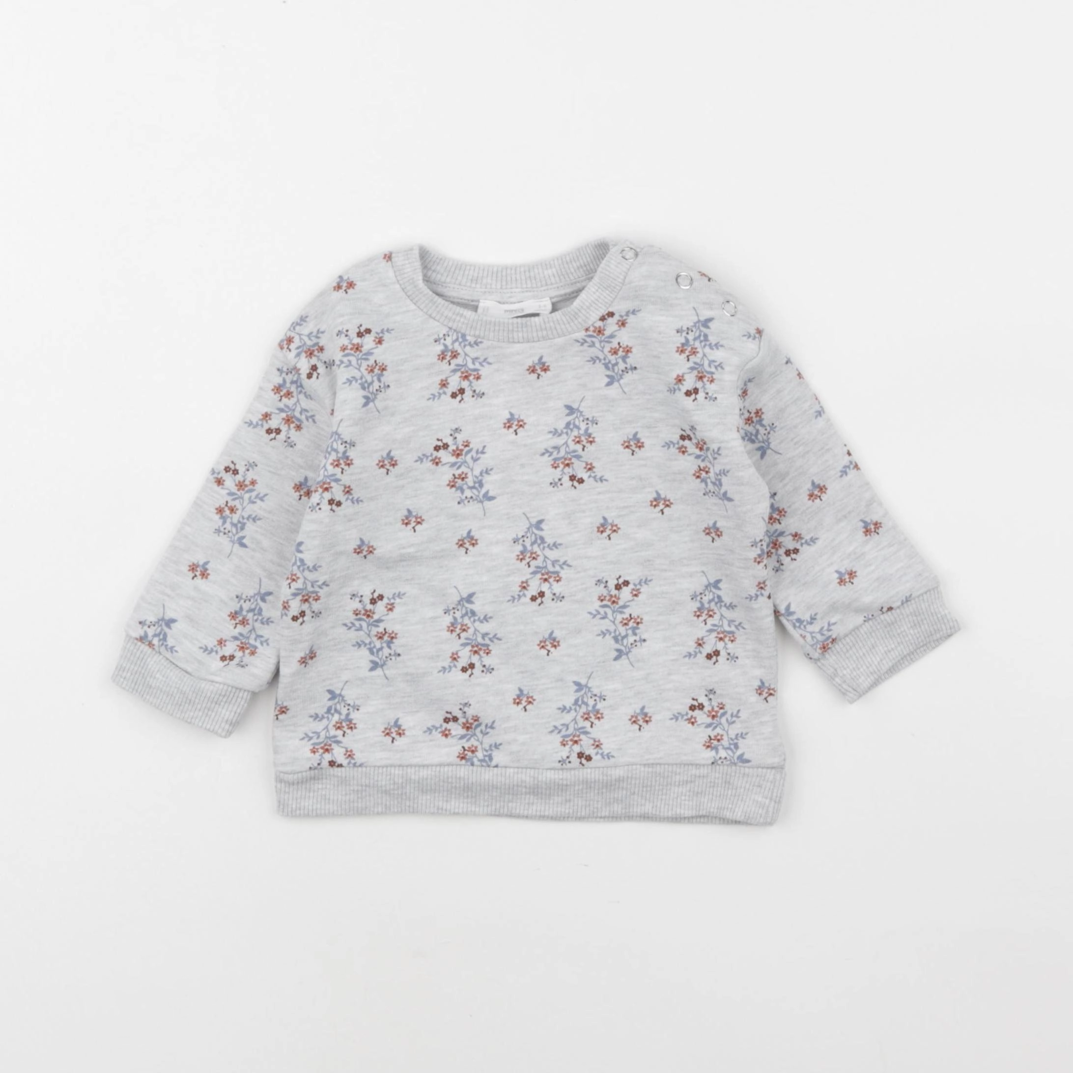 Mango - sweat gris - 3/6 mois