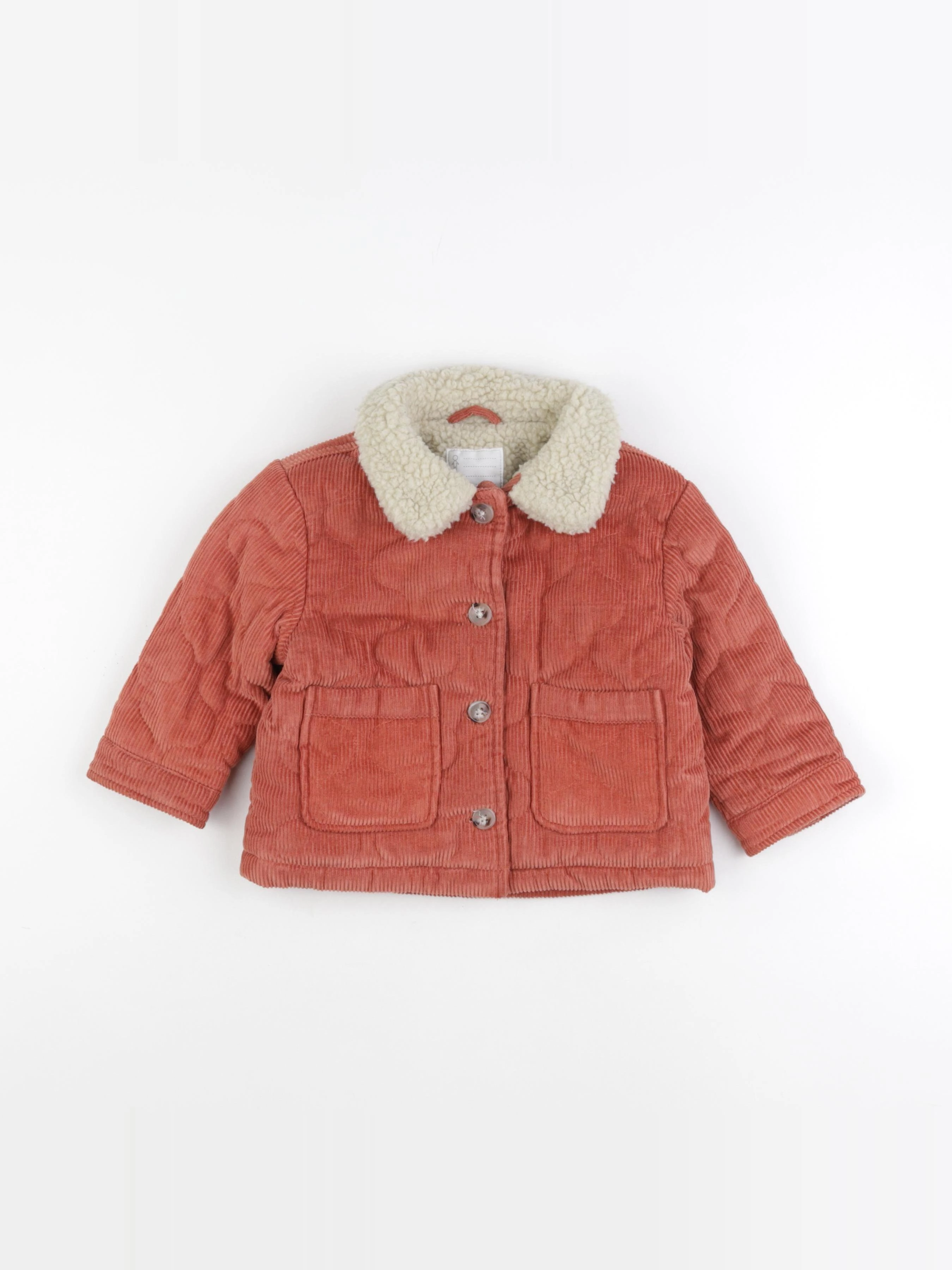 Vertbaudet - veste orange - 3 ans