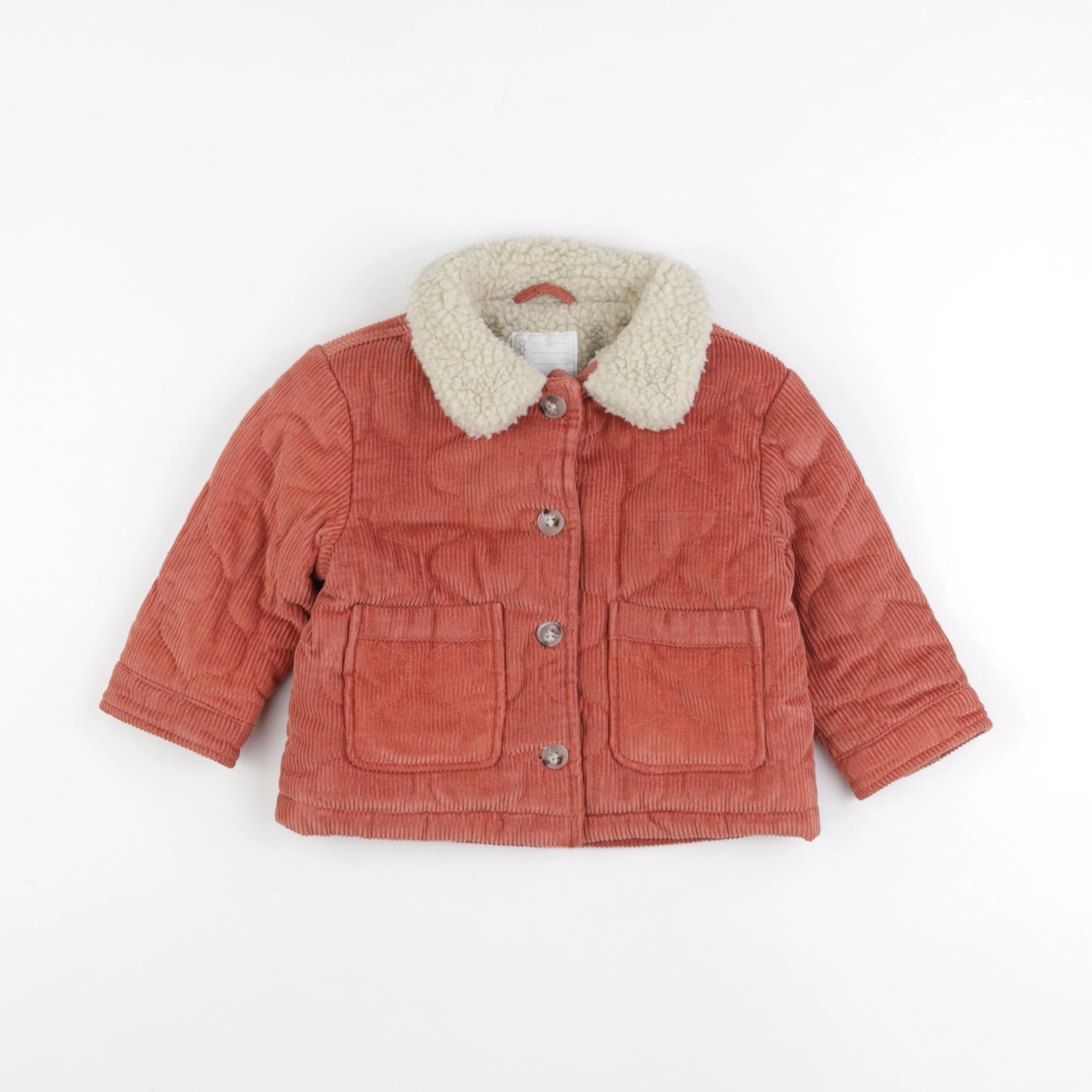 Vertbaudet - veste orange - 3 ans