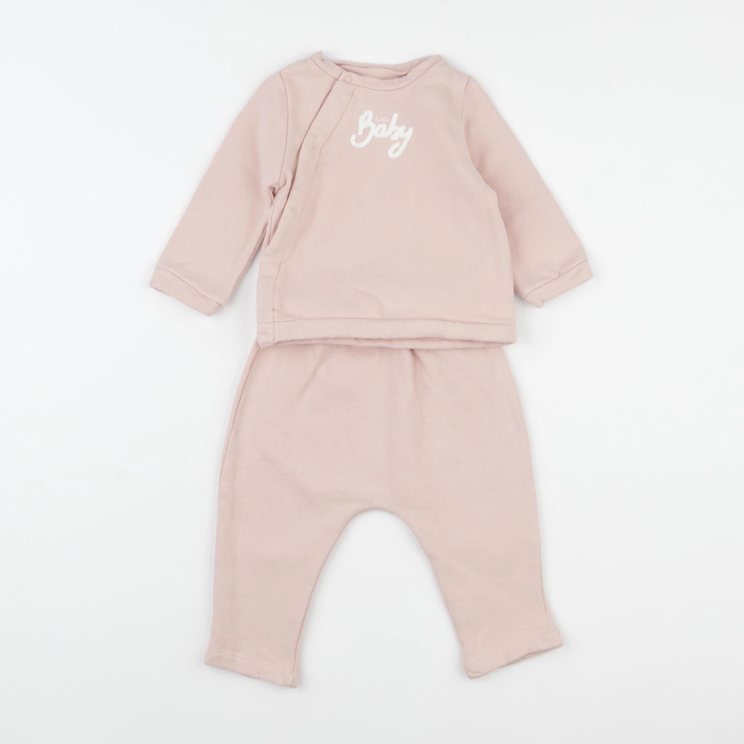 Vertbaudet - ensemble rose - 6 mois