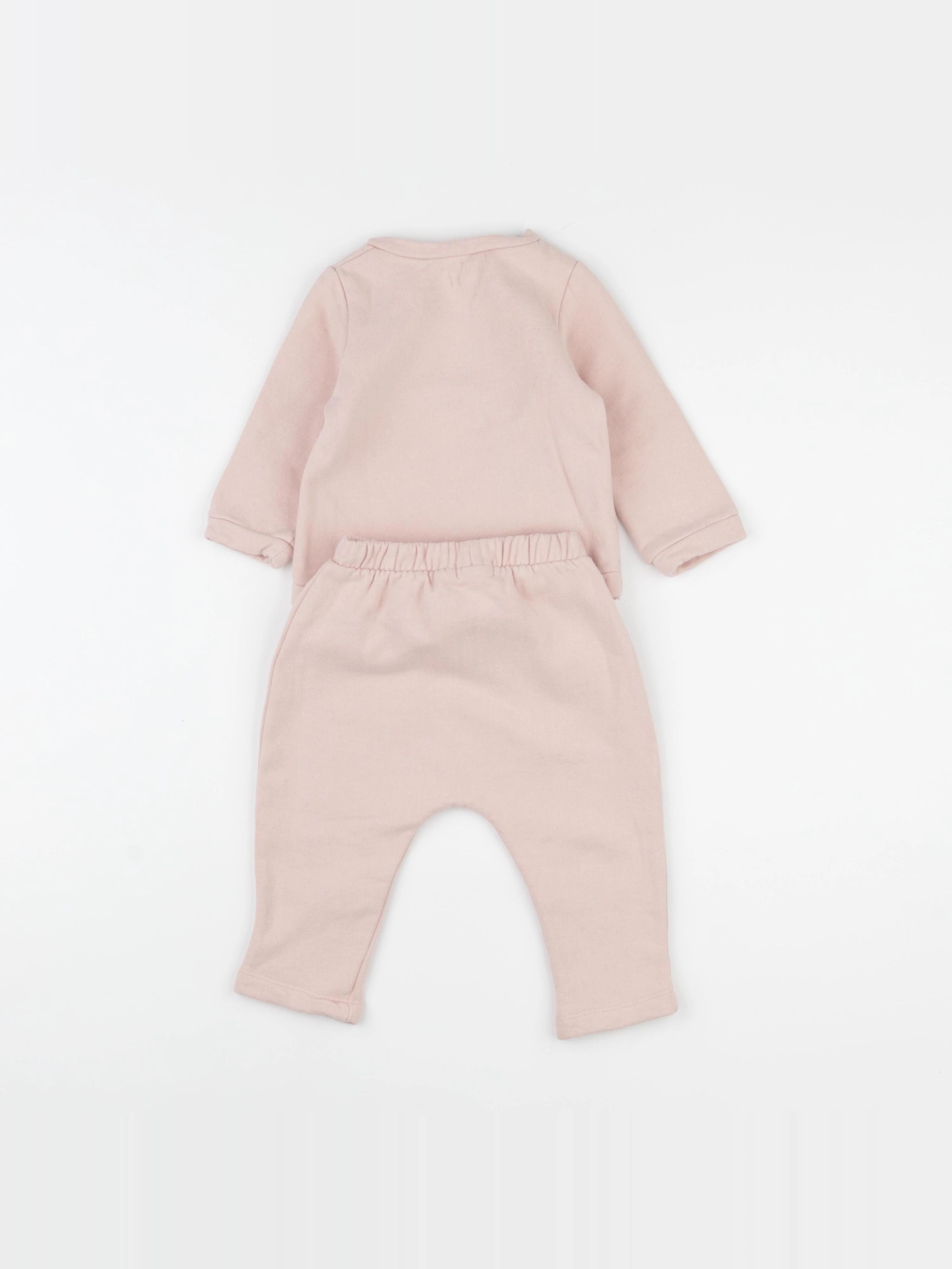 Vertbaudet - ensemble rose - 6 mois