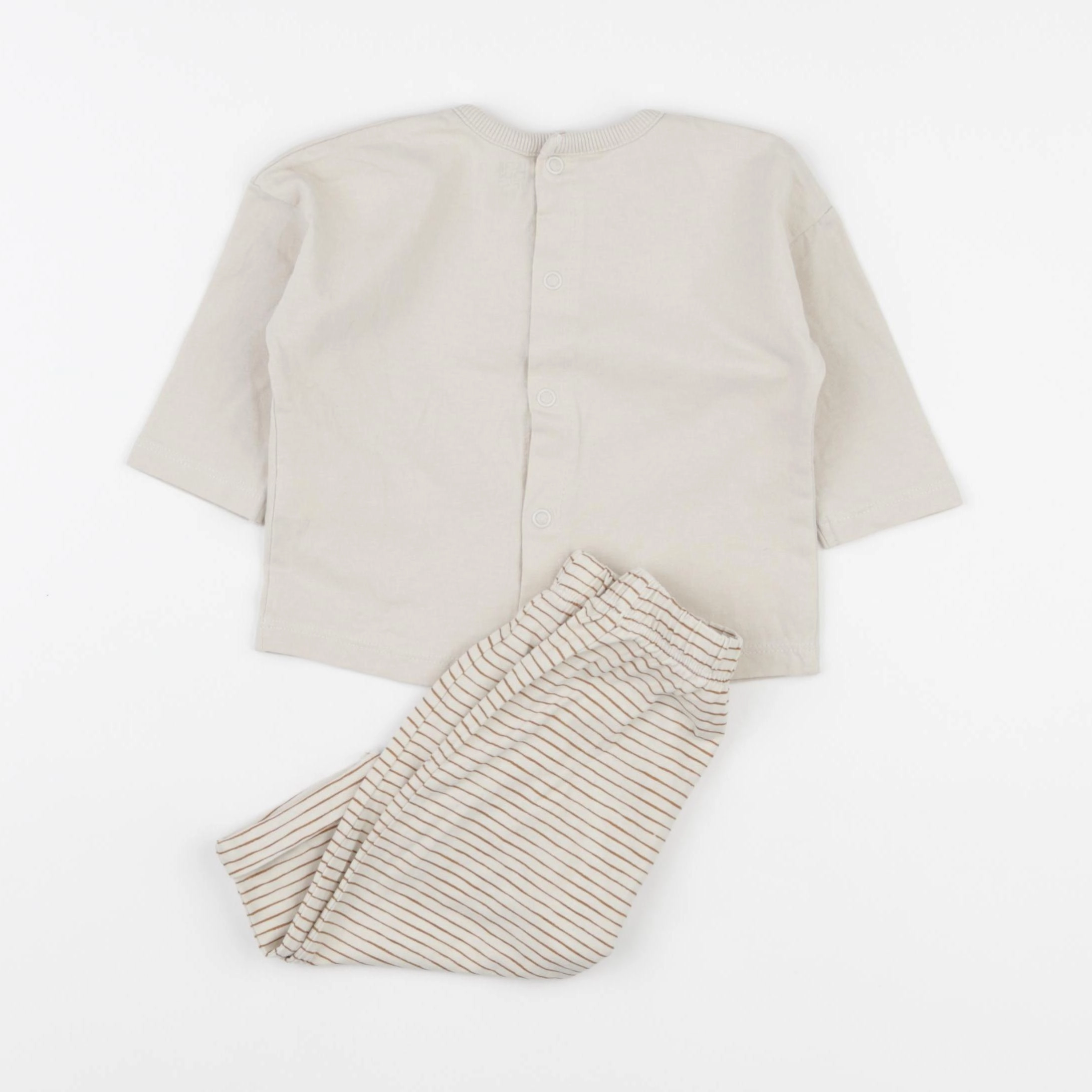 La Redoute - pyjama coton beige - 6 mois