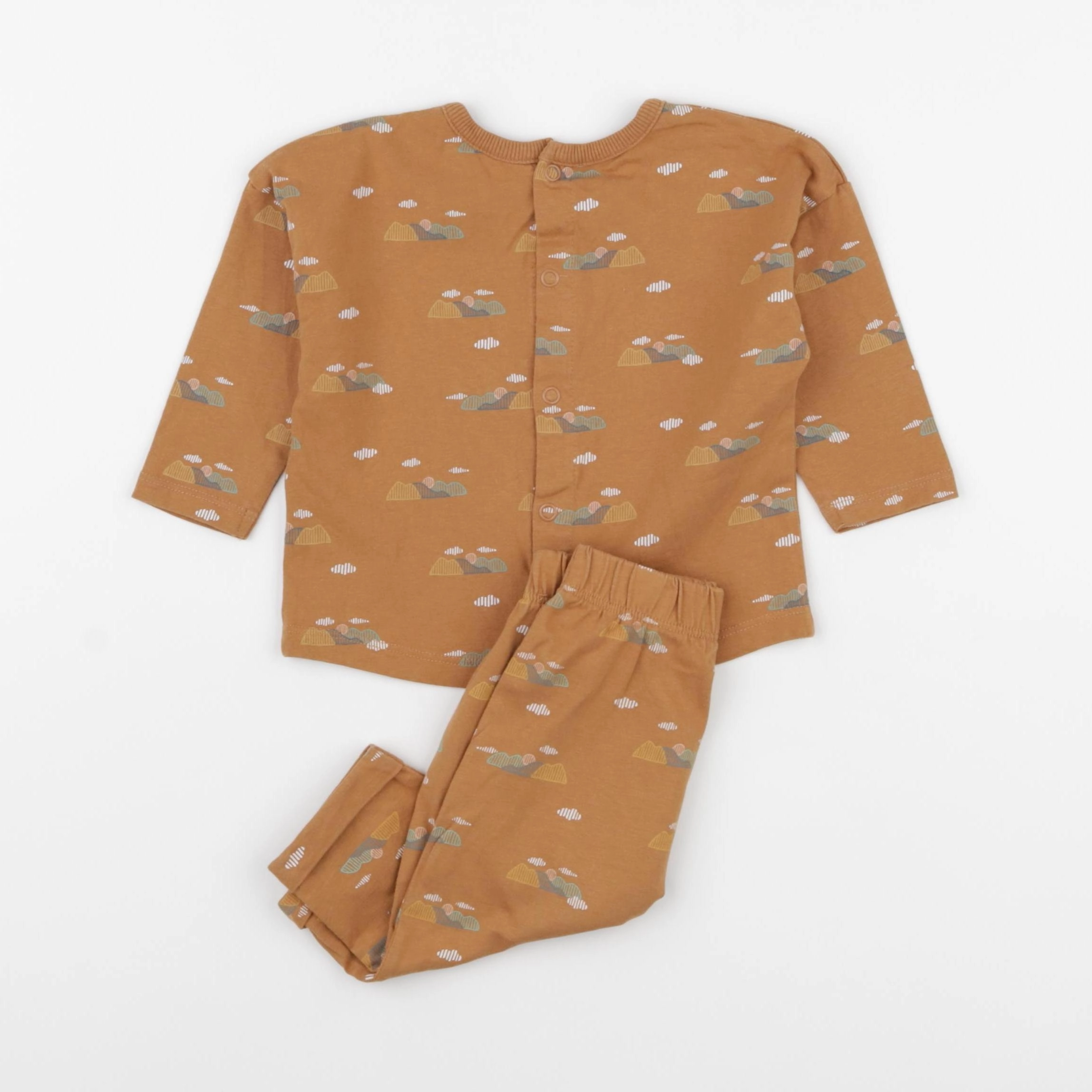 La Redoute - pyjama coton marron - 6 mois