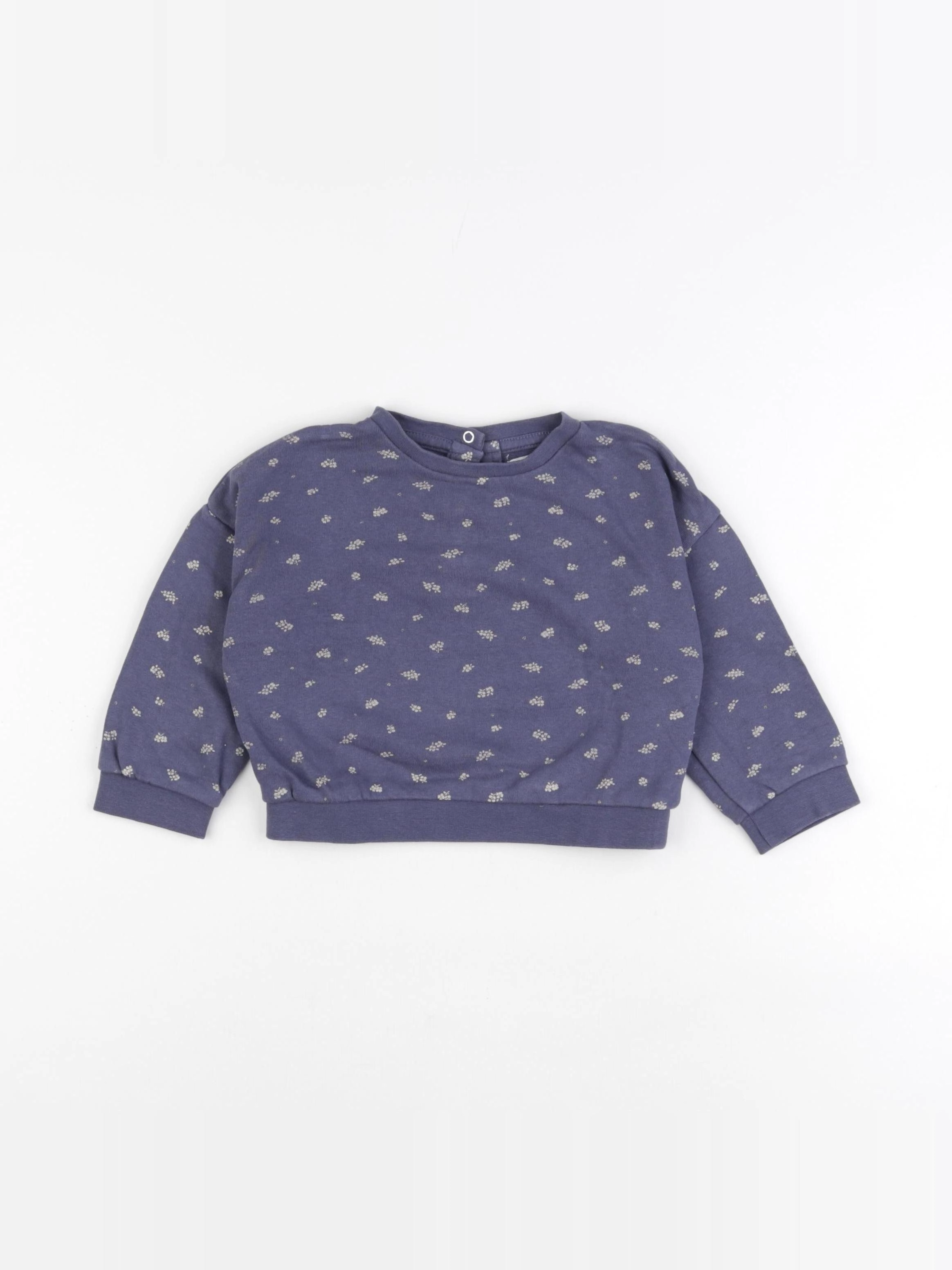 Vertbaudet - sweat bleu - 18 mois