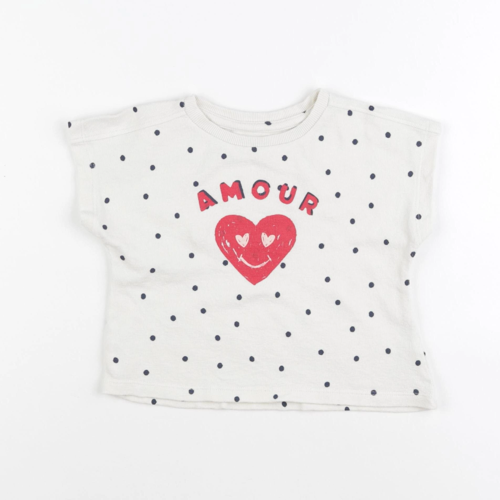 Vertbaudet - tee-shirt beige - 2 ans