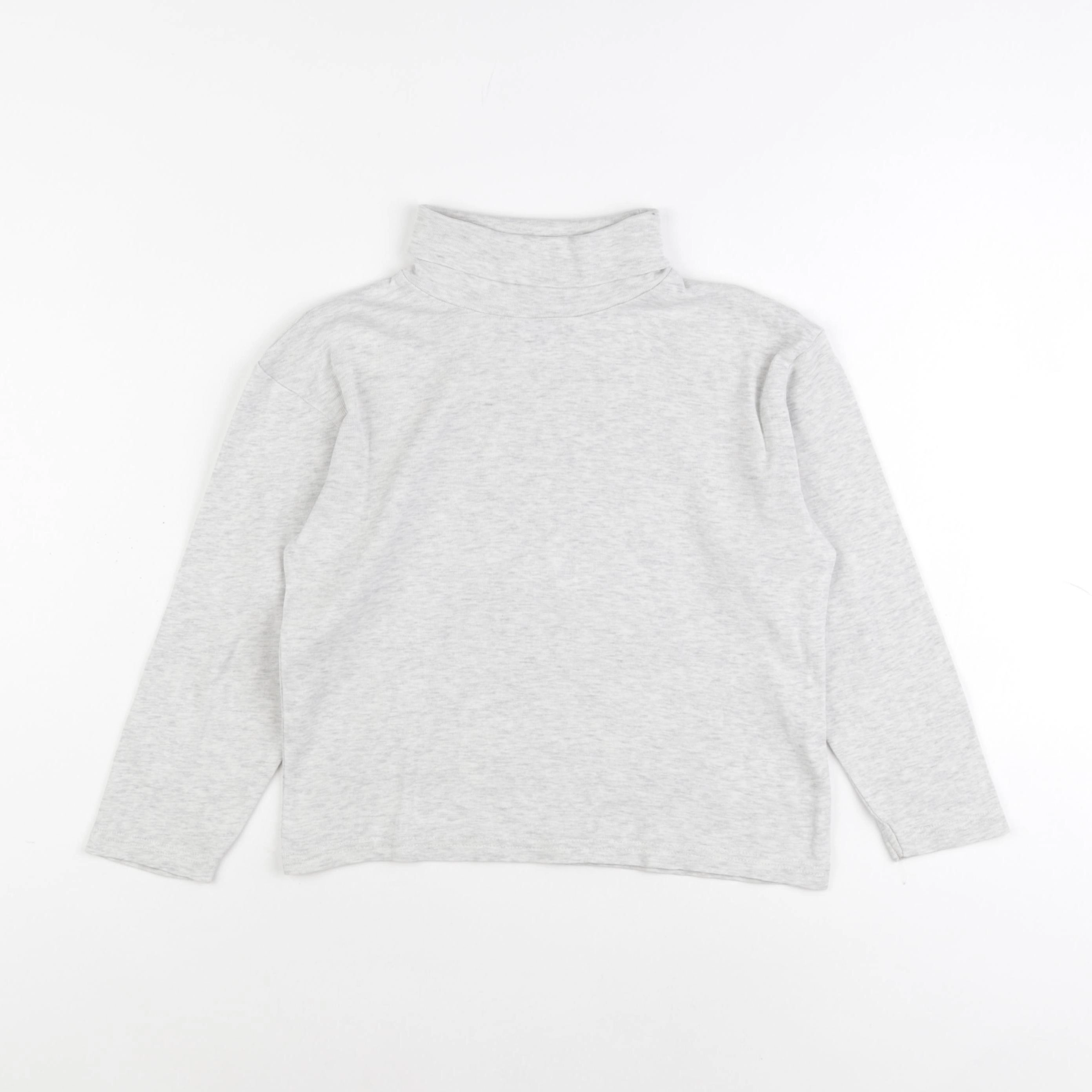 Vertbaudet - sous-pull gris - 8 ans