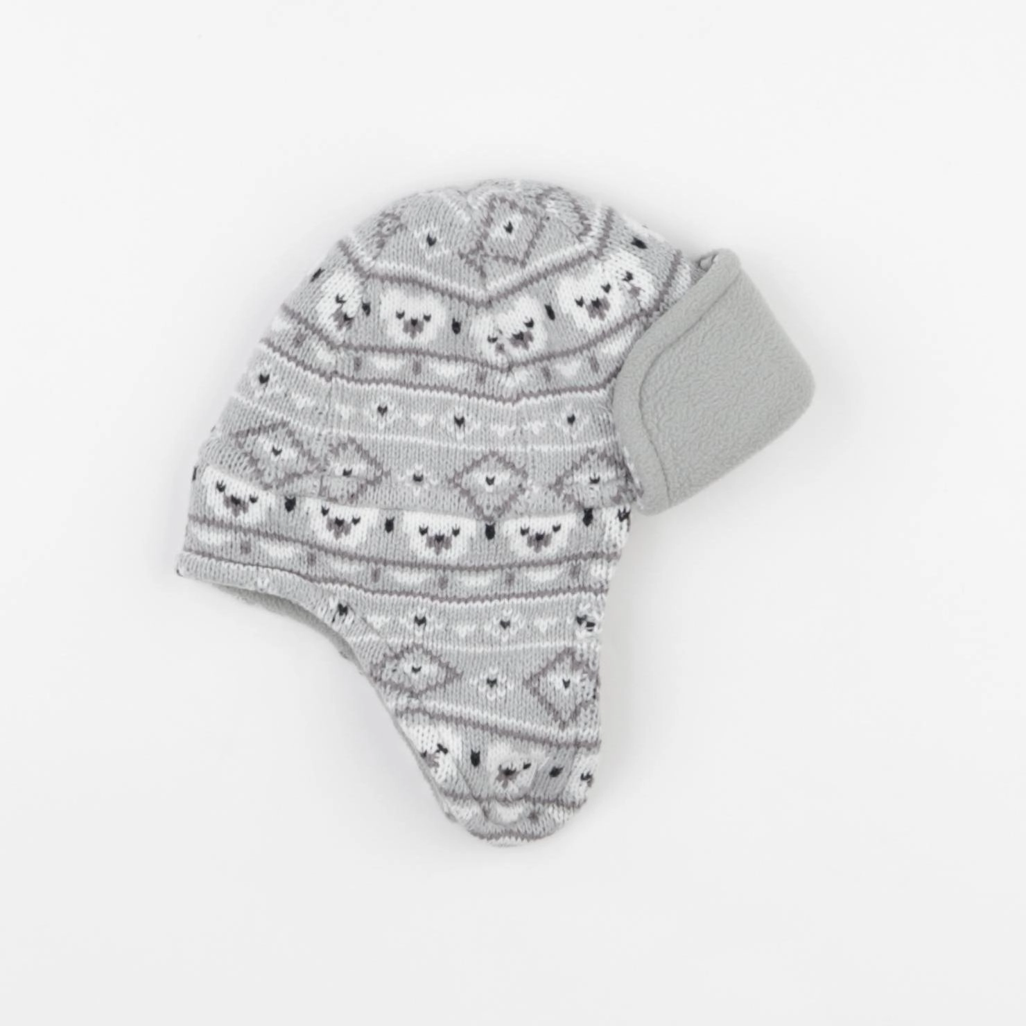 Vertbaudet - bonnet gris - 3/6 mois