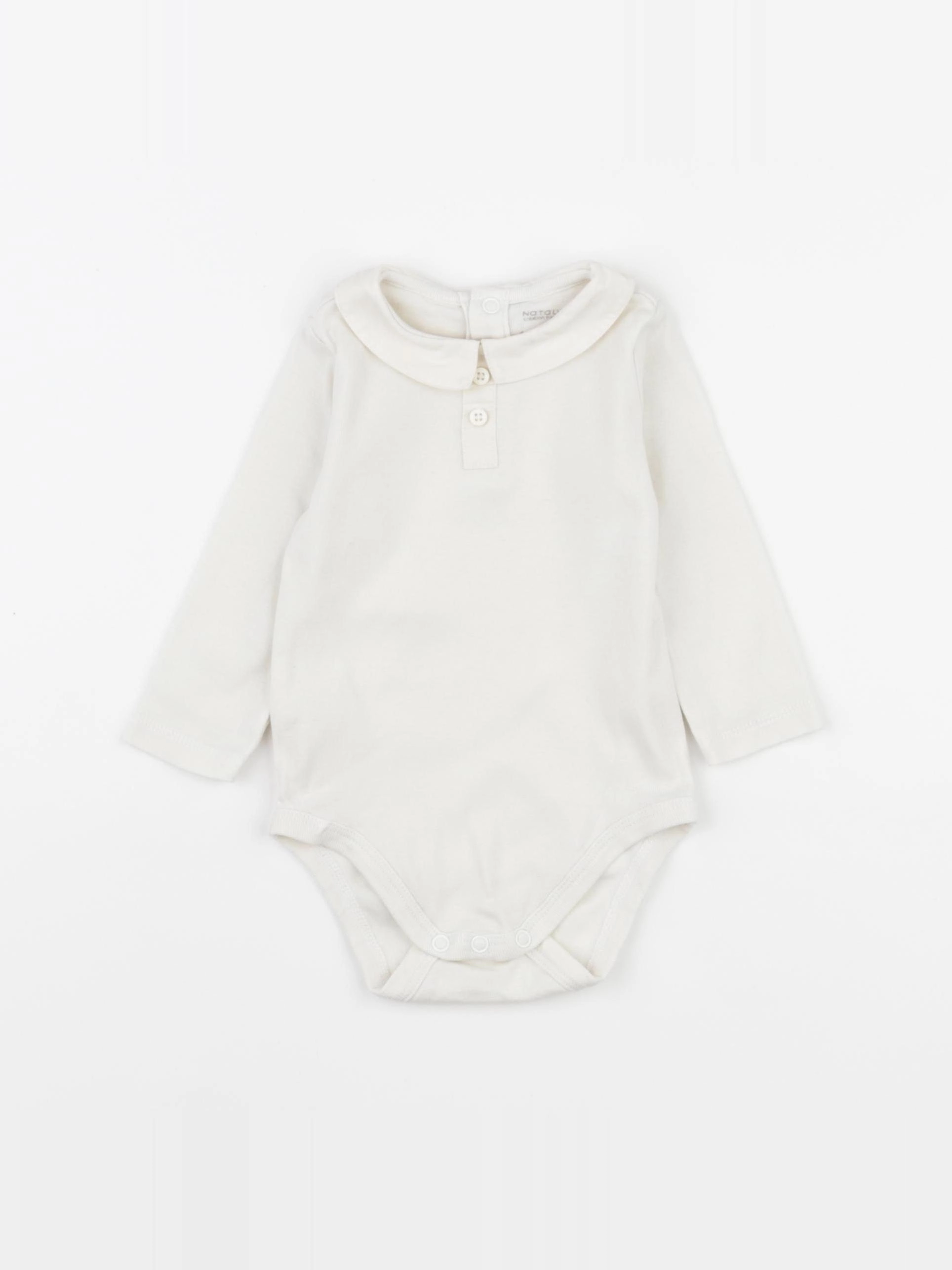 Natalys - body à col beige - 6 mois