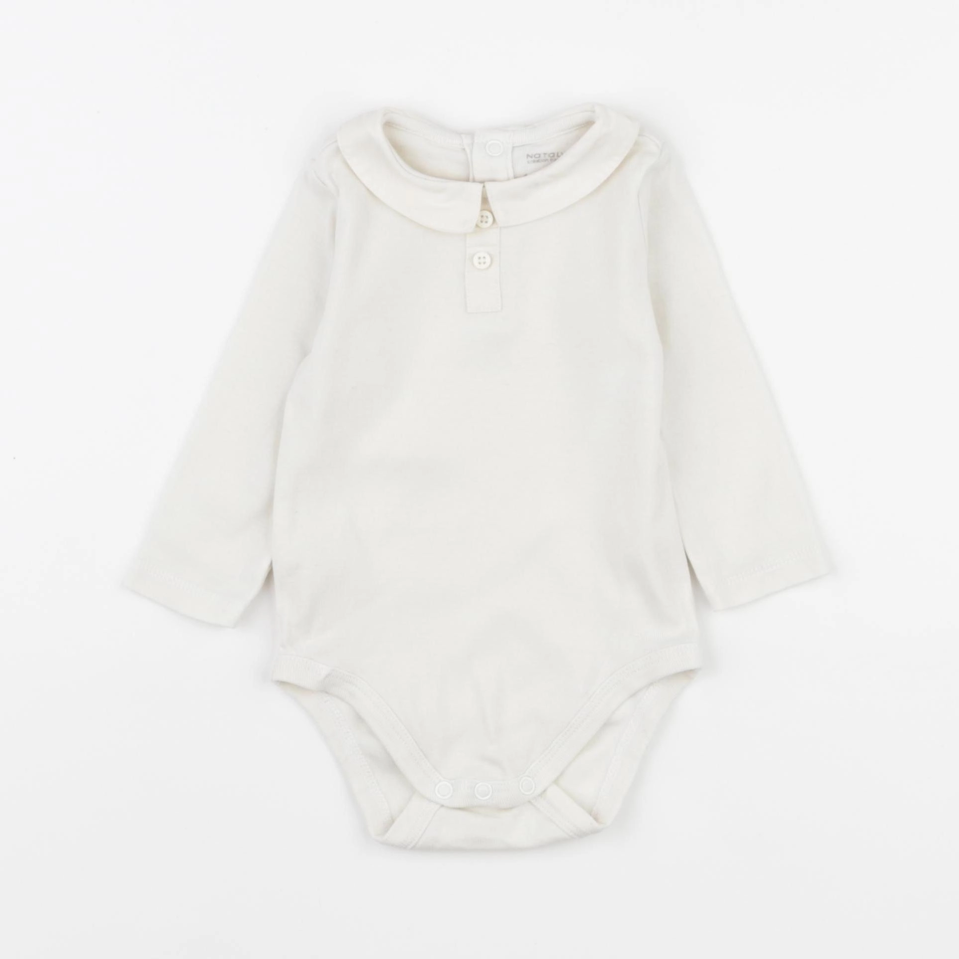 Natalys - body à col beige - 6 mois