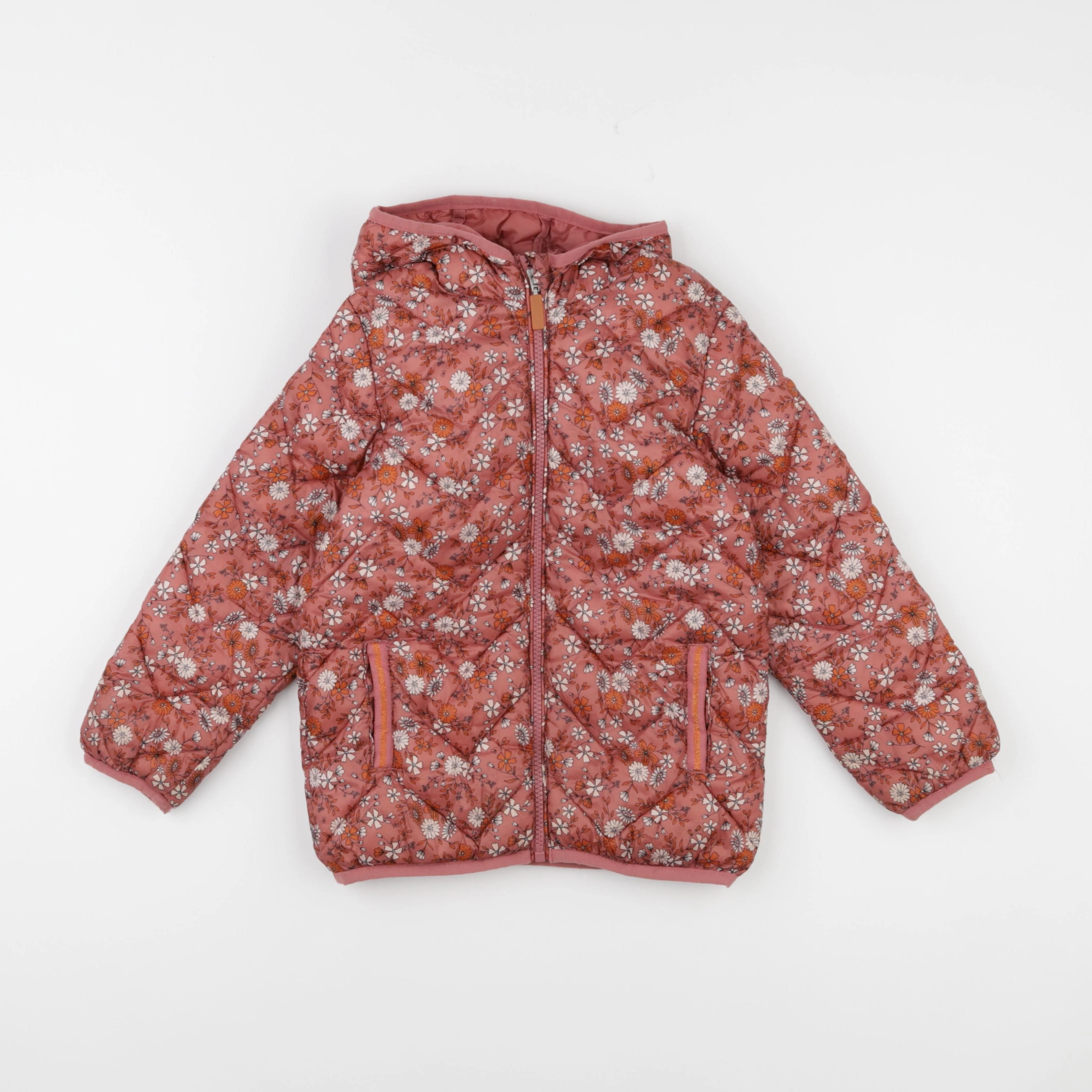 Vertbaudet - doudoune rose - 7 ans