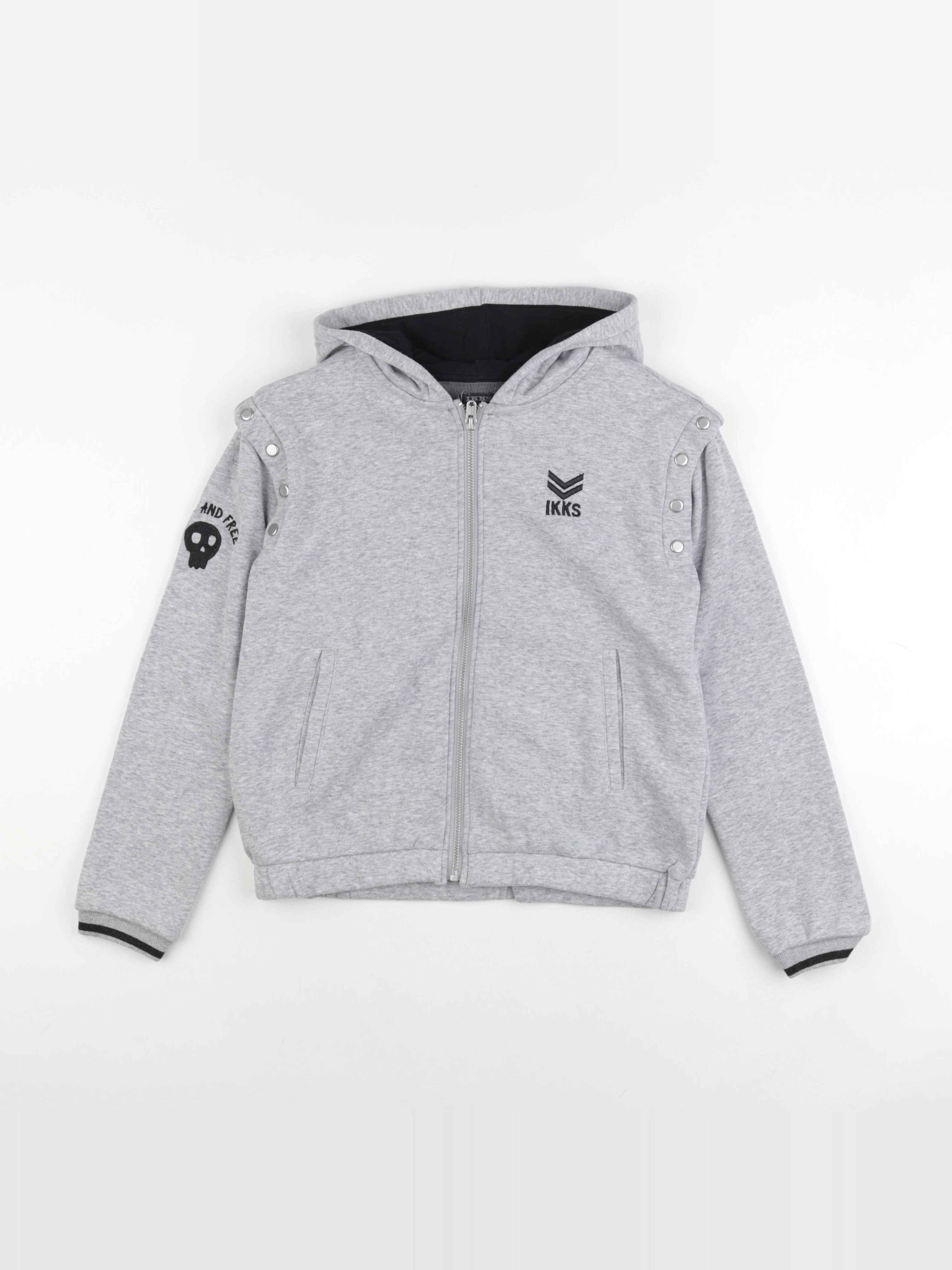 IKKS - sweat gris - 12 ans