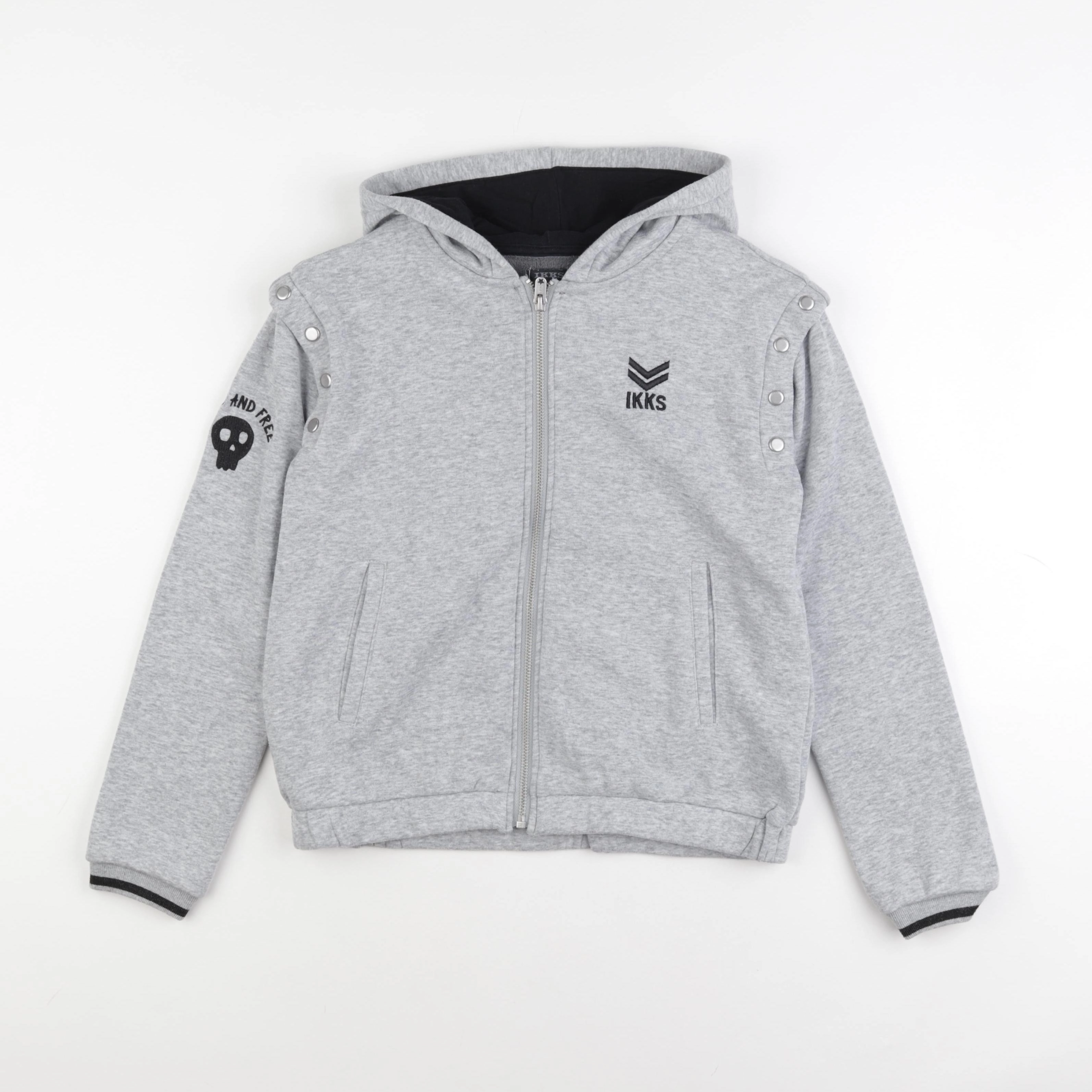IKKS - sweat gris - 12 ans