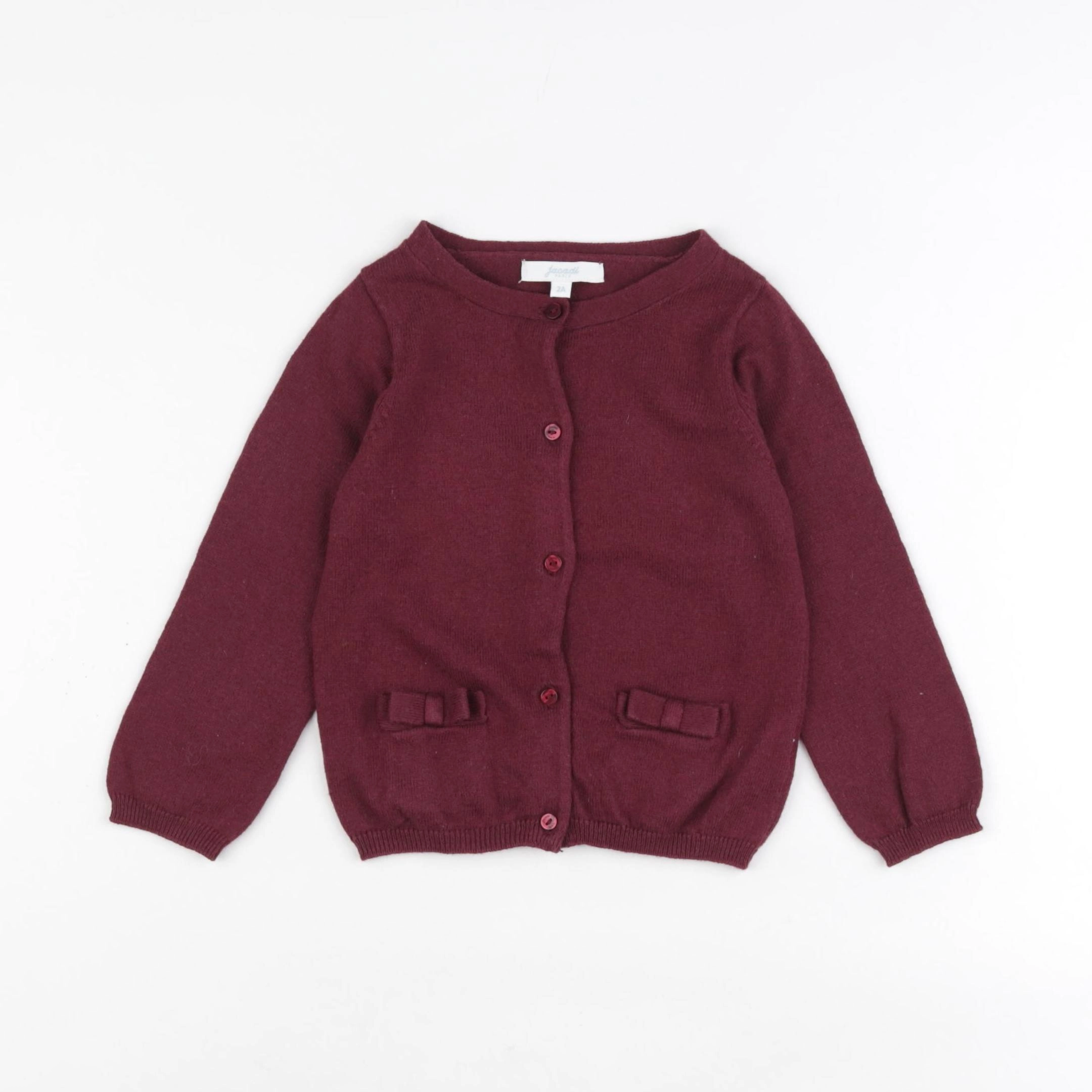 Jacadi - gilet rouge - 2 ans