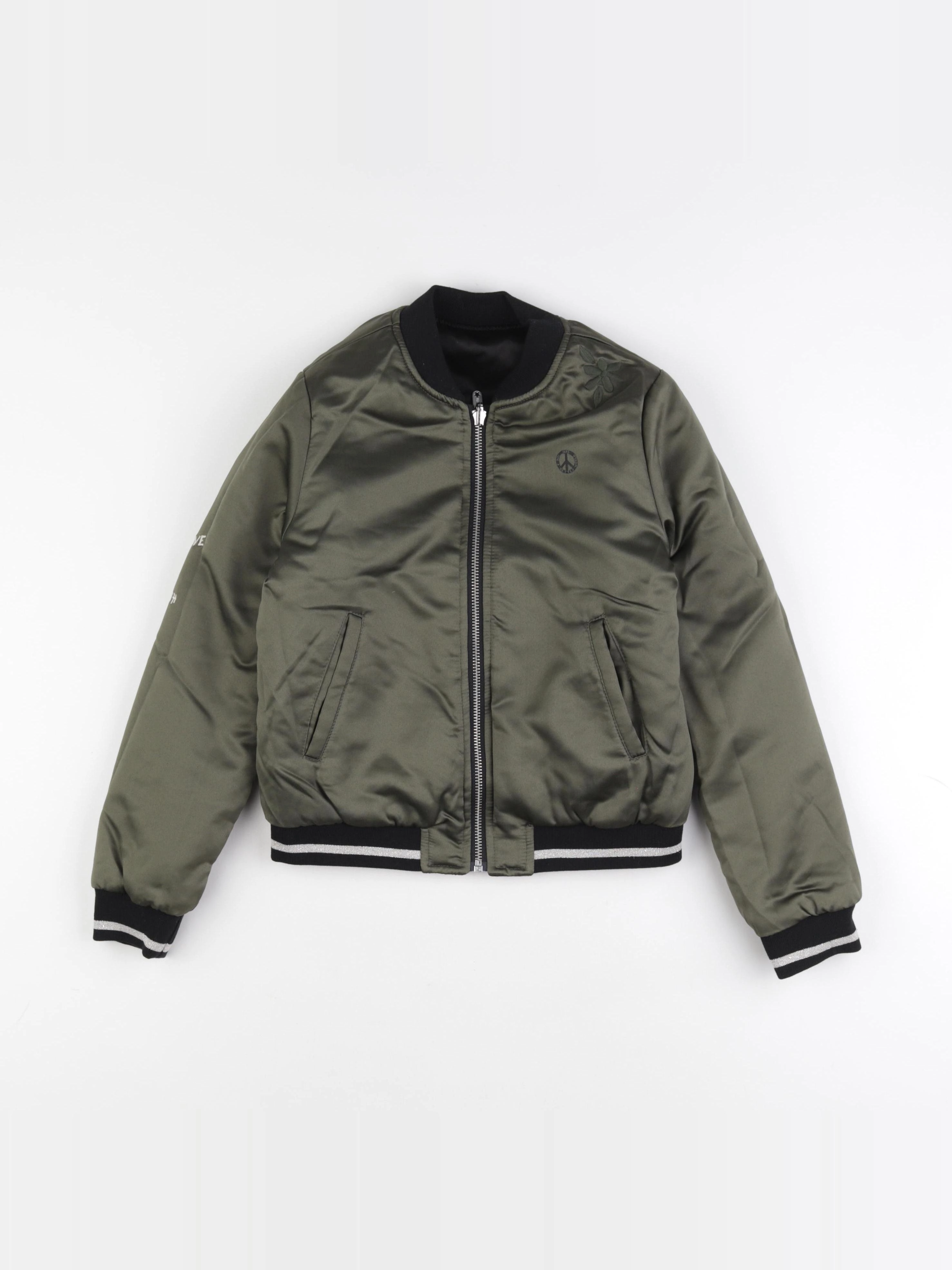 IKKS - veste réversible, imprimé au dos vert - 10 ans