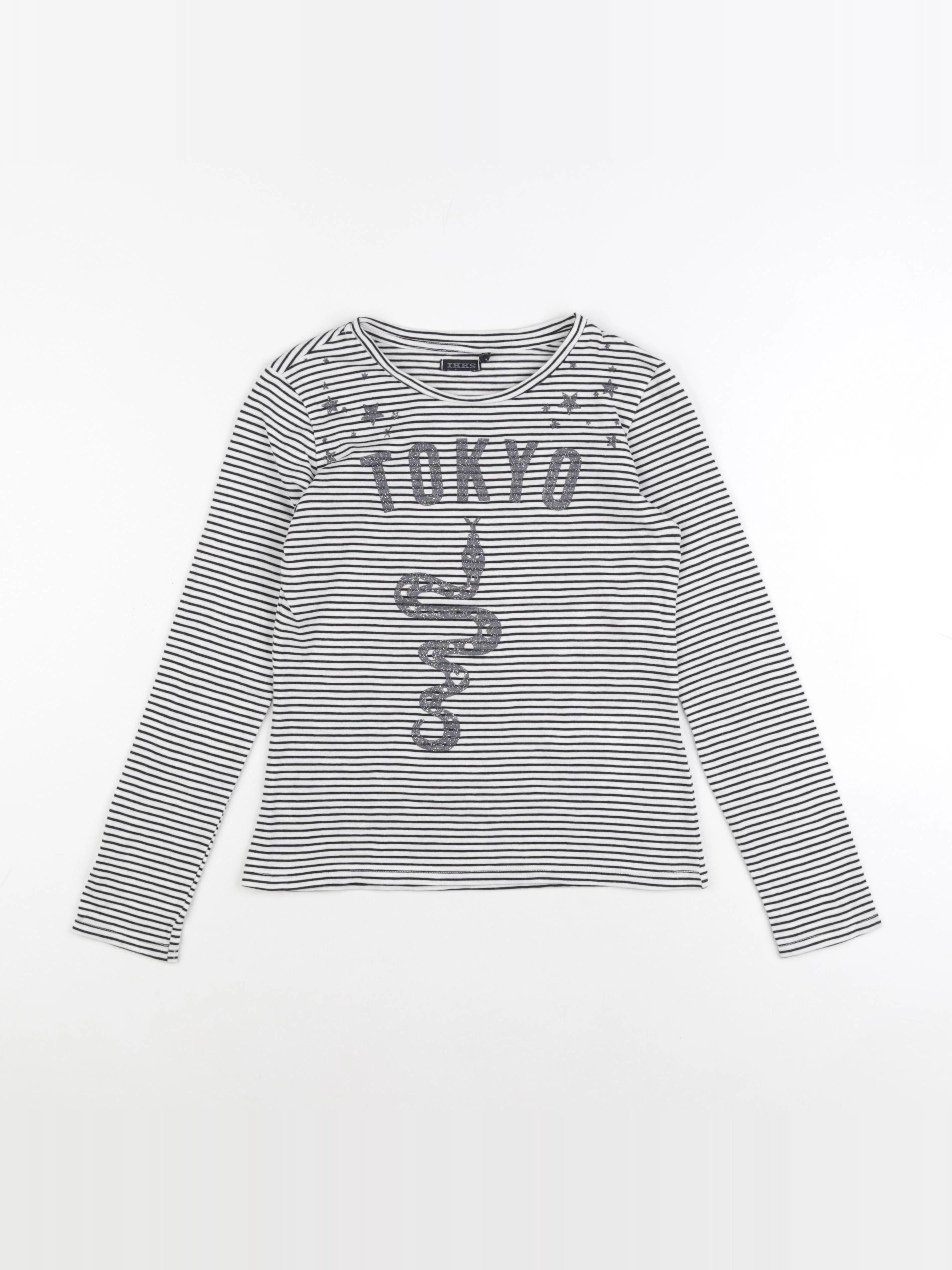 IKKS - tee-shirt noir - 10 ans