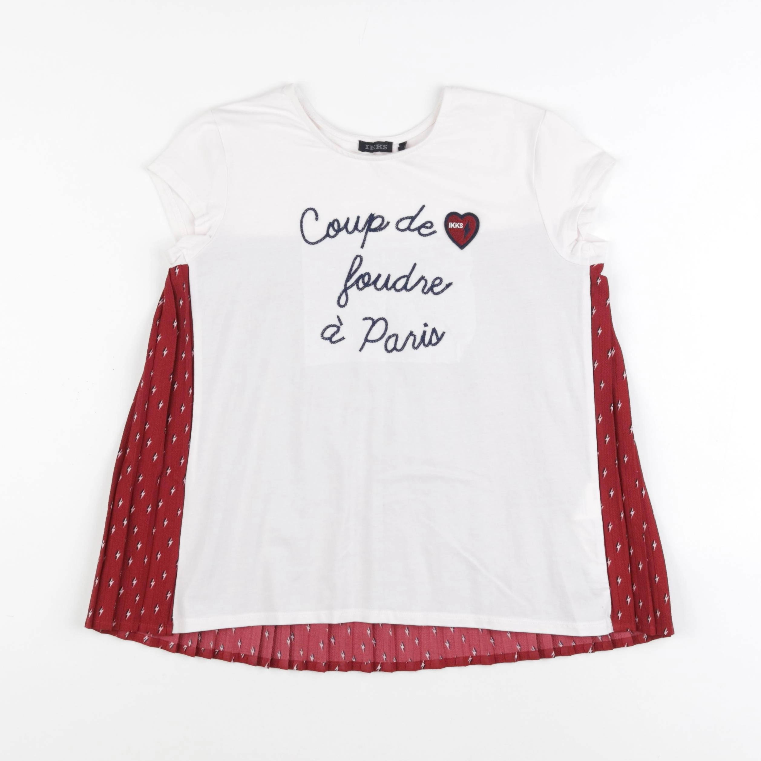 IKKS - tee-shirt rose - 10 ans